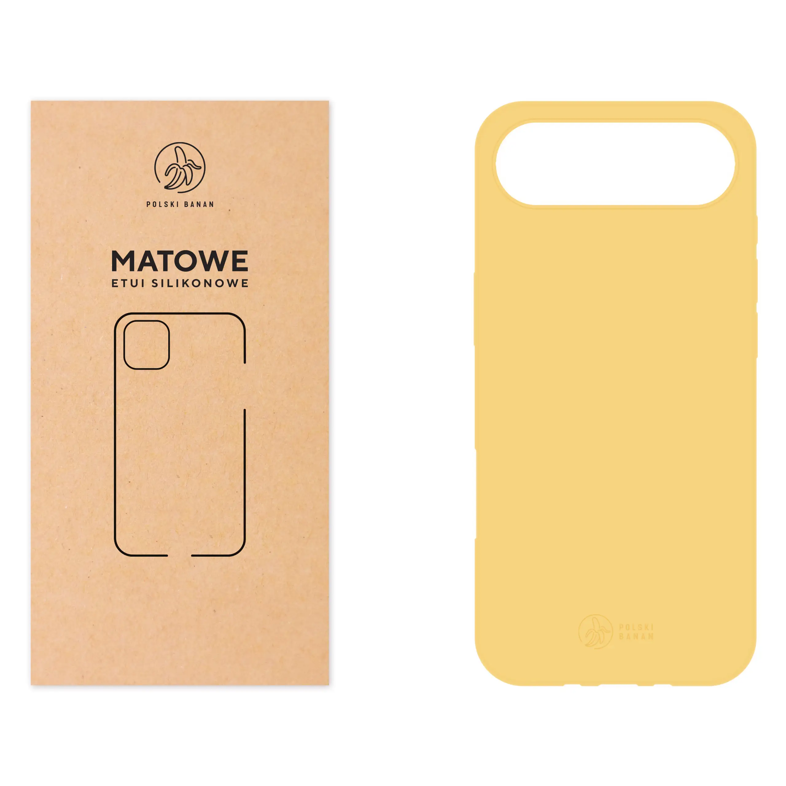 Etui silikonowe matowe żółte Polski Banan do Apple iPhone 17 Air