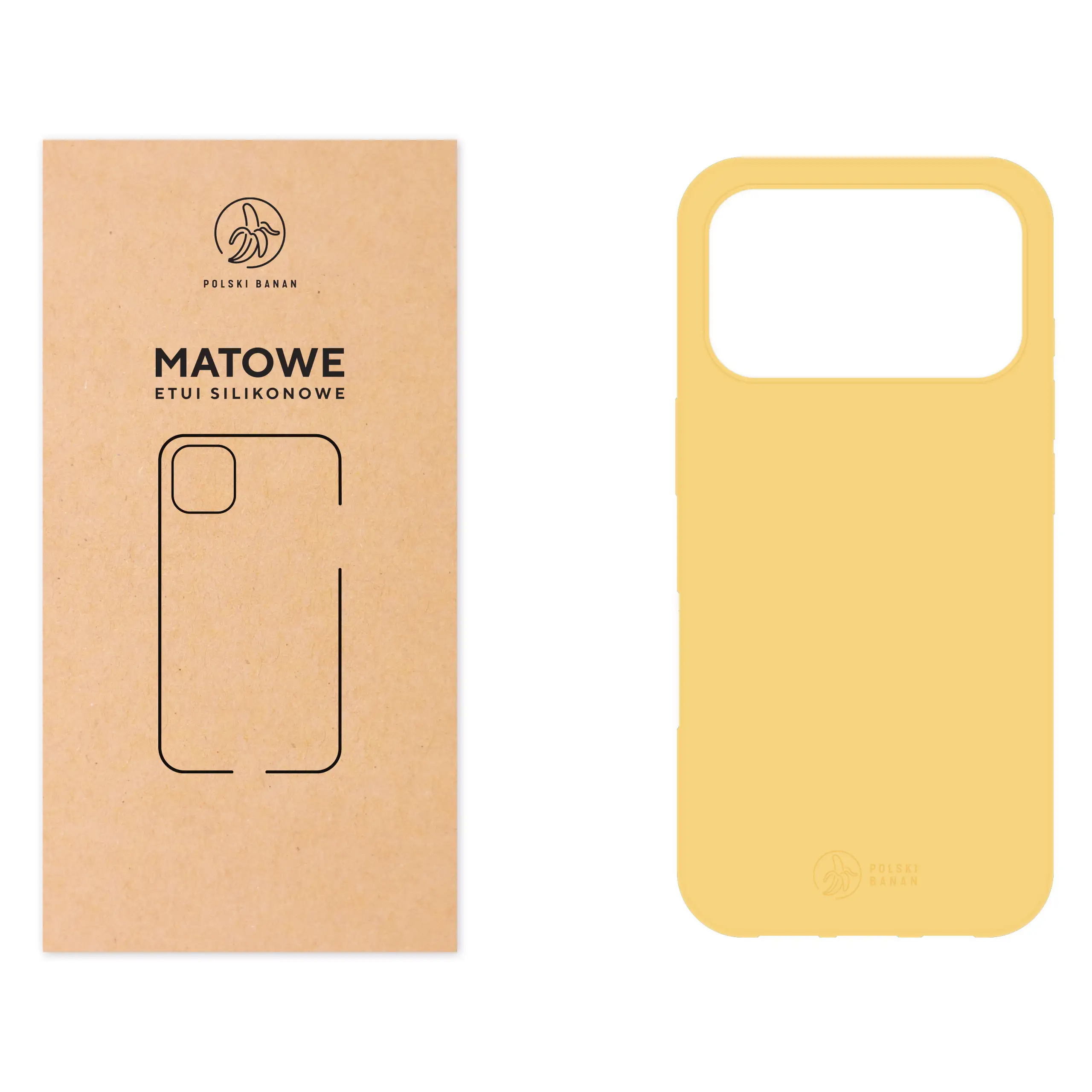 Etui silikonowe matowe żółte Polski Banan do Apple iPhone 17 Pro