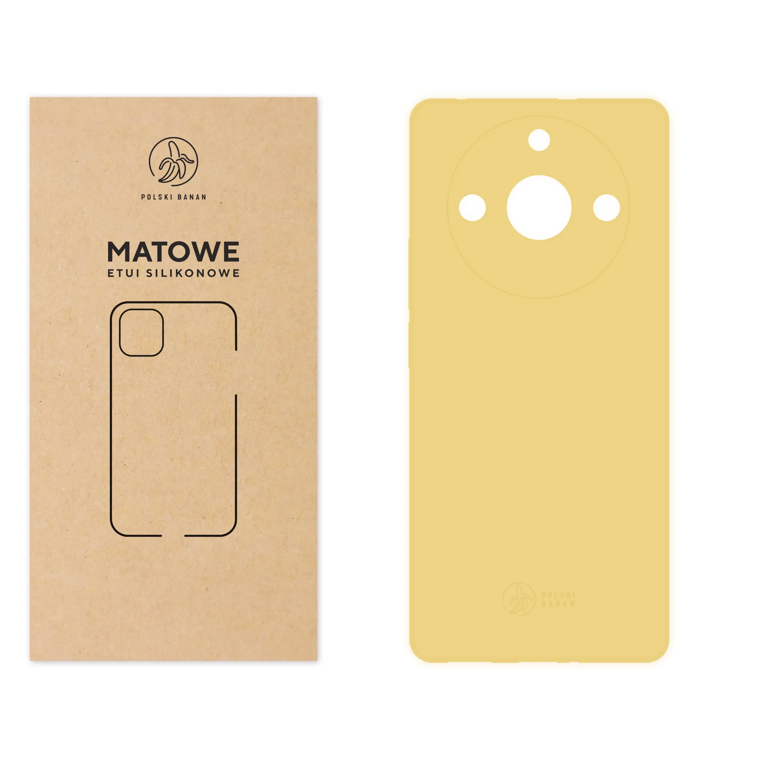 Etui silikonowe matowe żółte Polski Banan do Realme 11 Pro / 11 Pro Plus