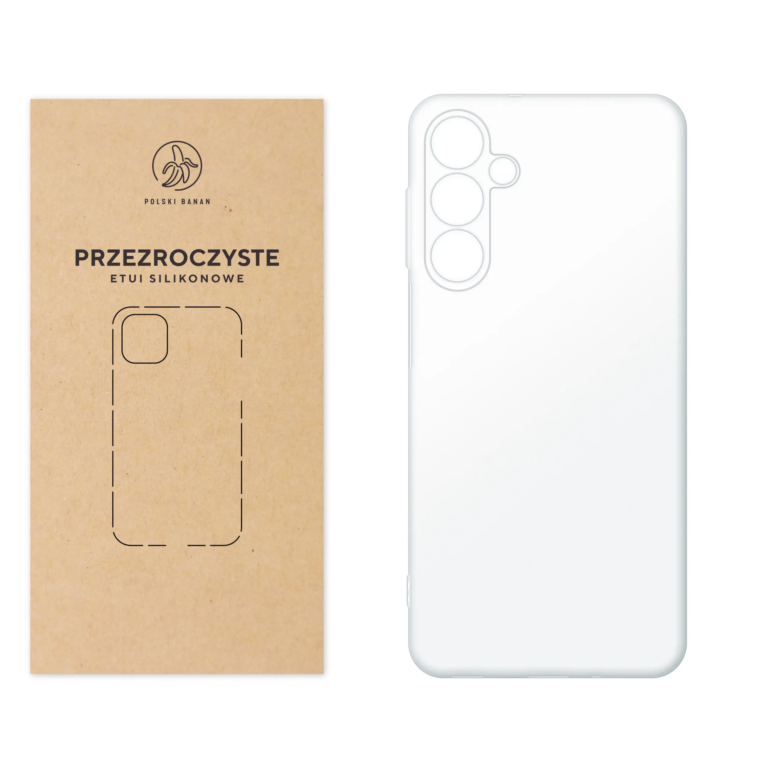 Etui silikonowe przezroczyste Polski Banan do Samsung Galaxy A16 / A16 5G