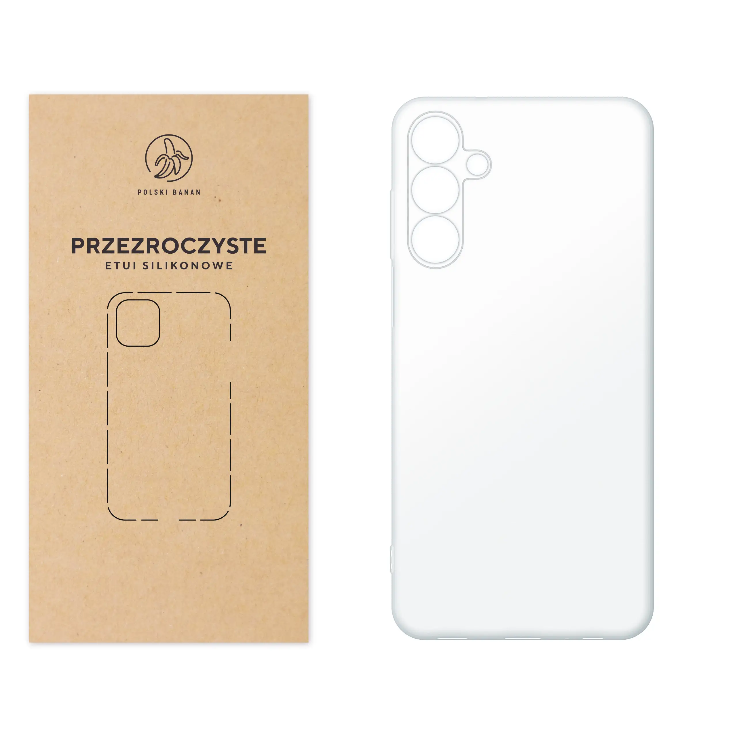 Etui silikonowe przezroczyste Polski Banan do Samsung Galaxy M15