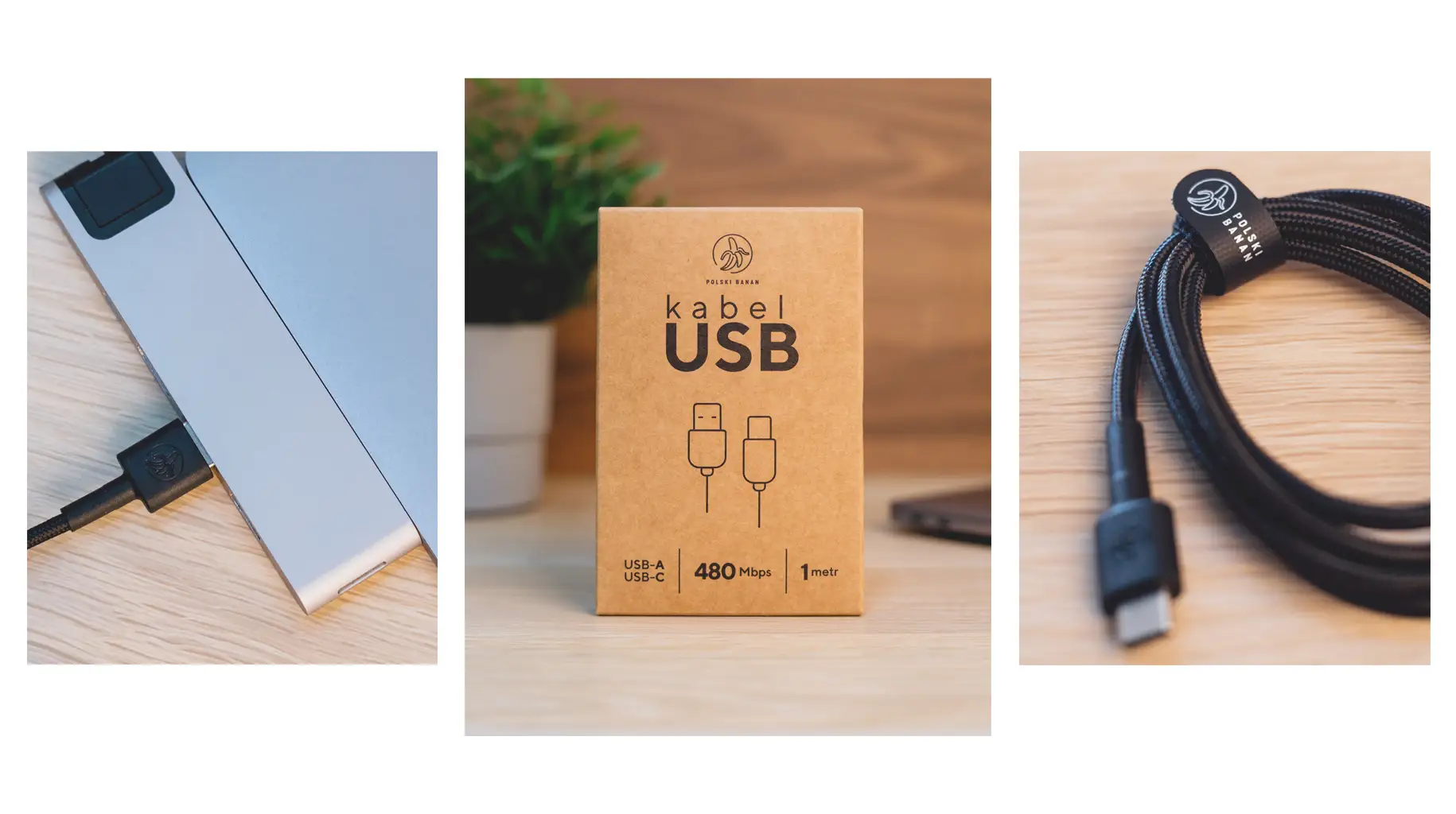 Baner promocyjny kabla Polski Banan USB