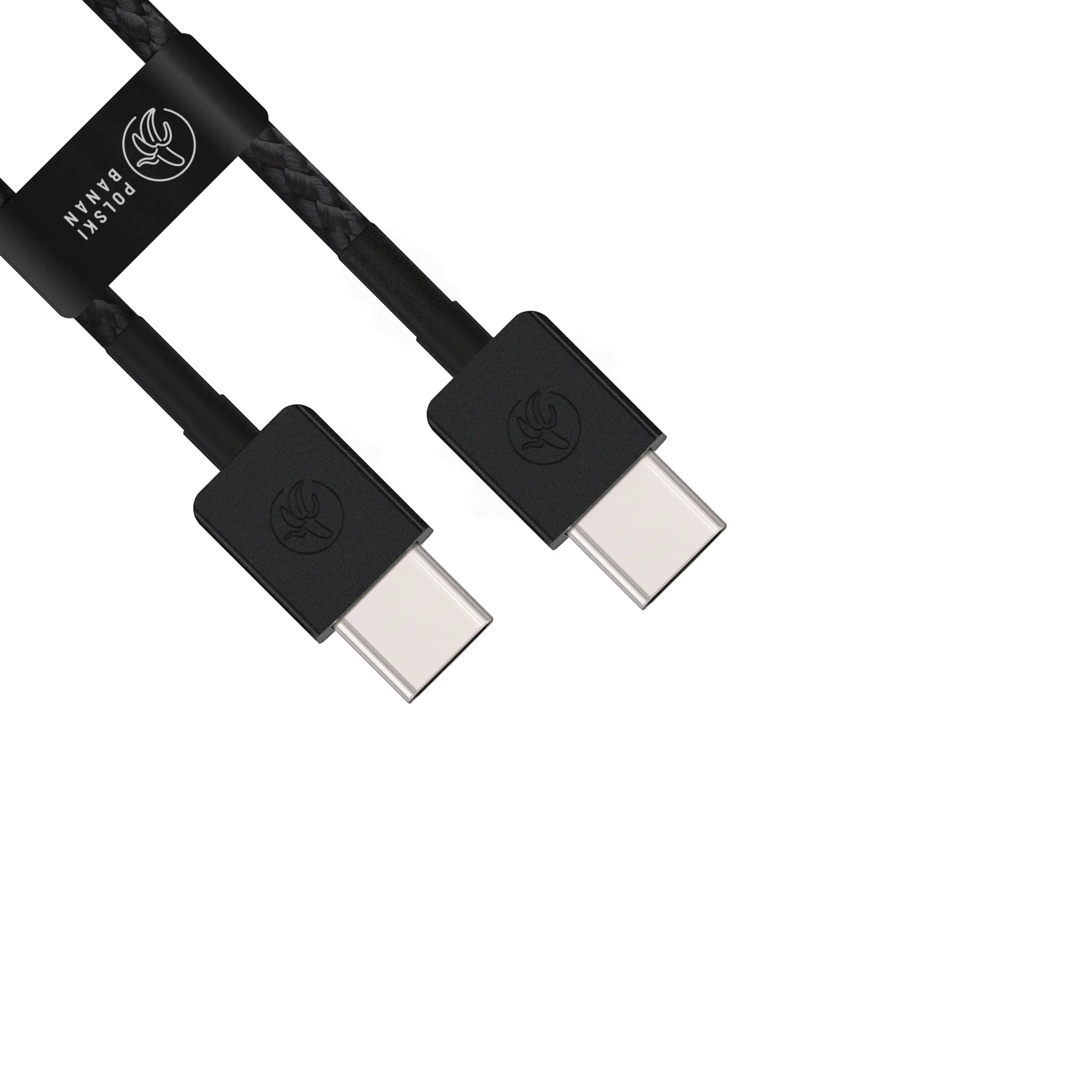 Zbliżenie na gumowaną końcówkę kabla USB-C zapewniającą pewny chwyt i wzmocnione łączenie