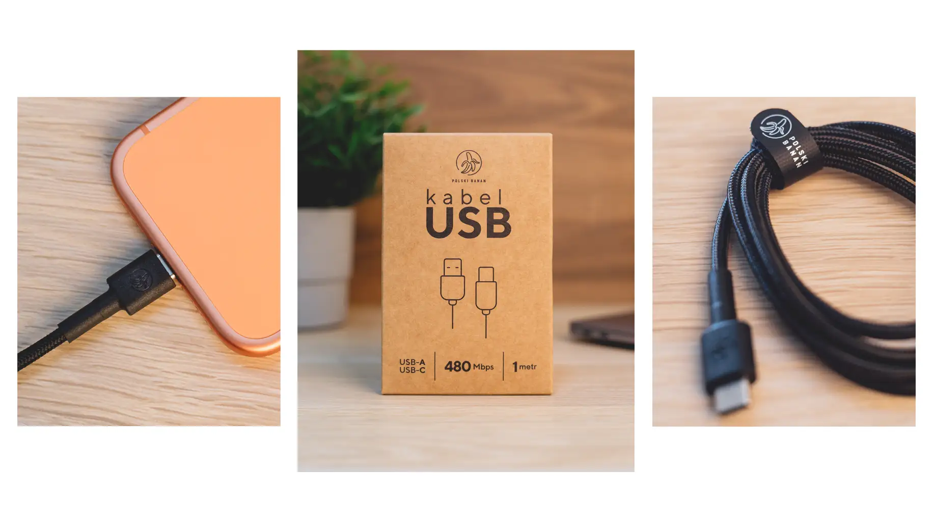 Baner promocyjny kabla Polski Banan USB