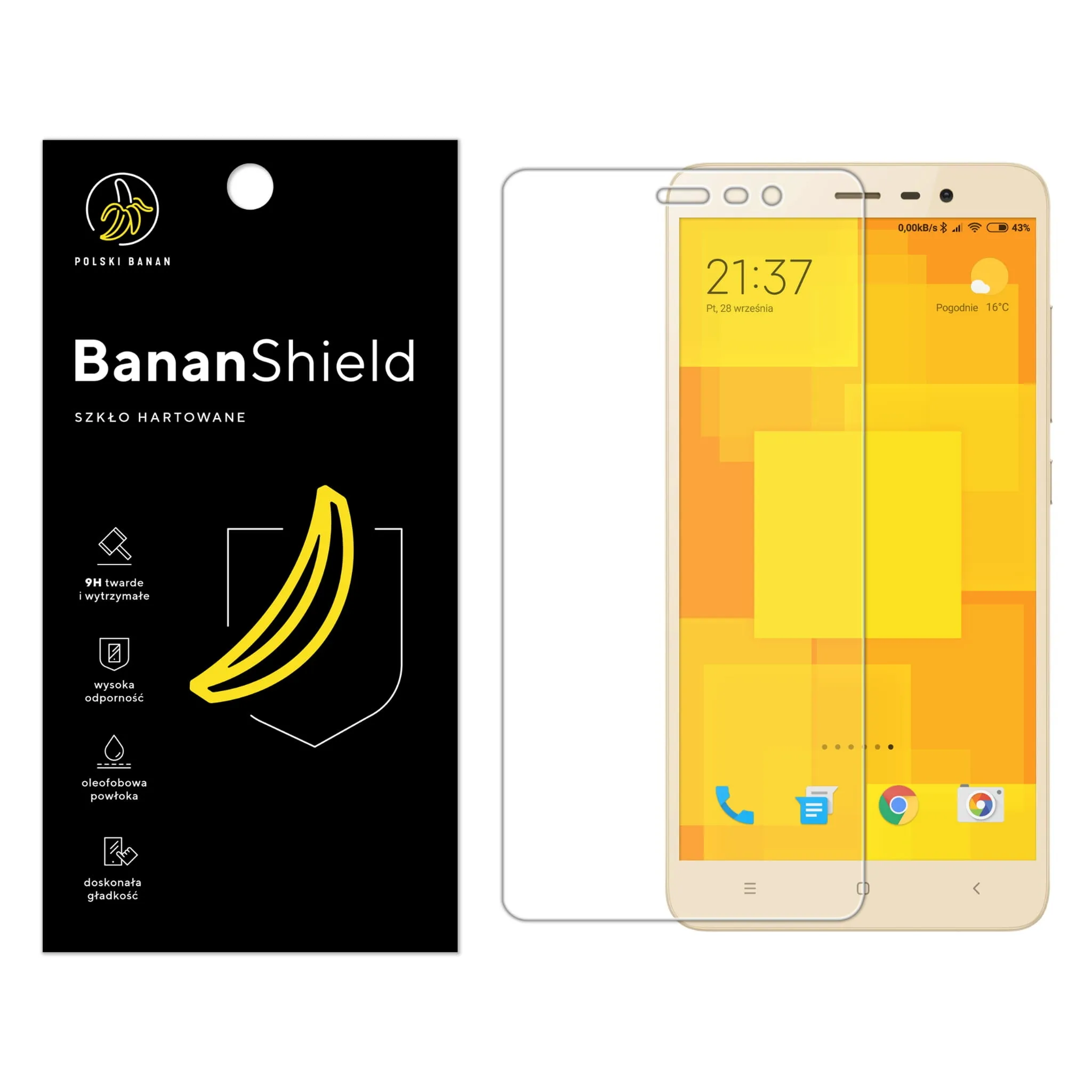 Szkło hartowane Polski Banan BananShield do Xiaomi Redmi Note 3 Kate