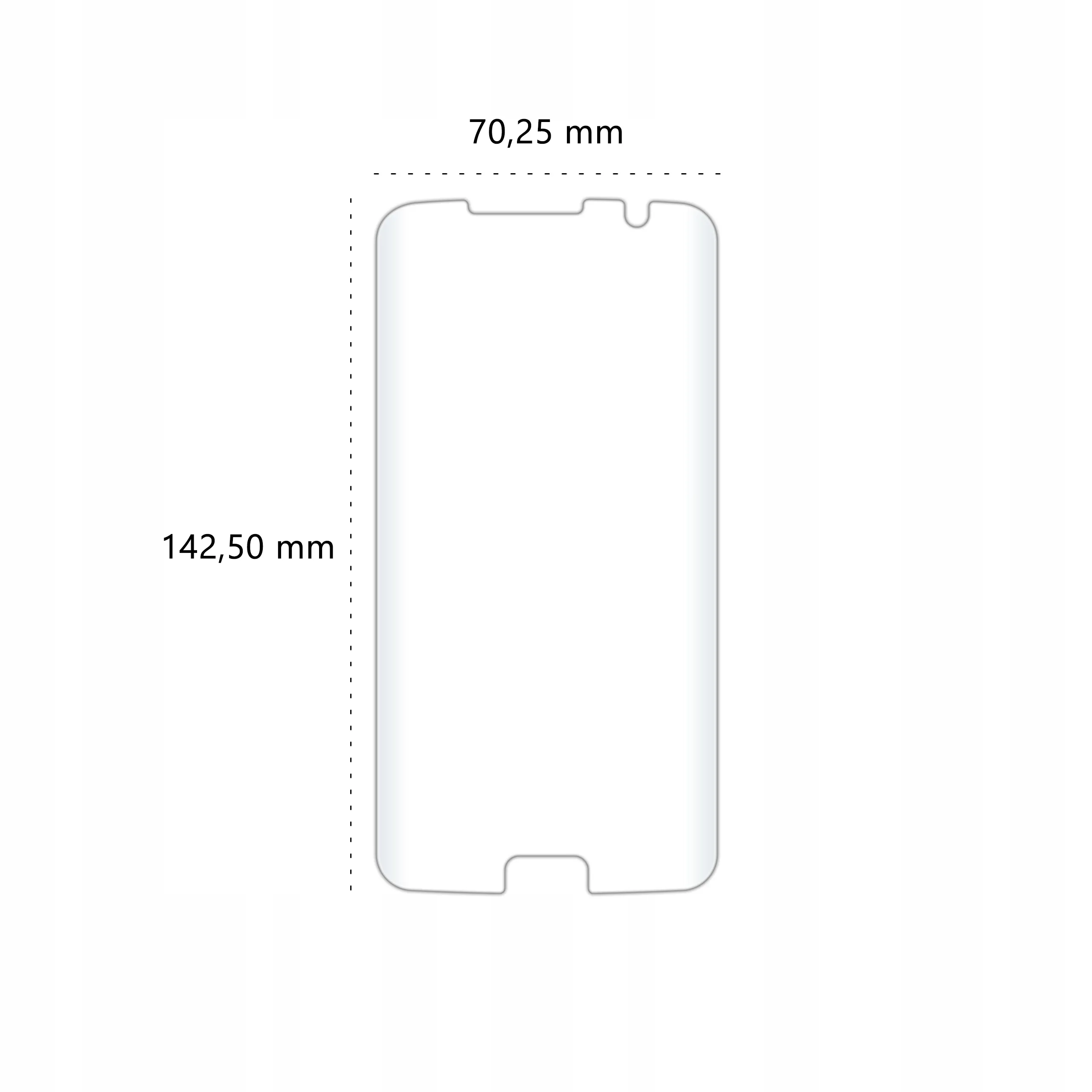 Wymiary szkła hartowanego UV Polski Banan BananUltra do telefonu Samsung Galaxy S7 edge