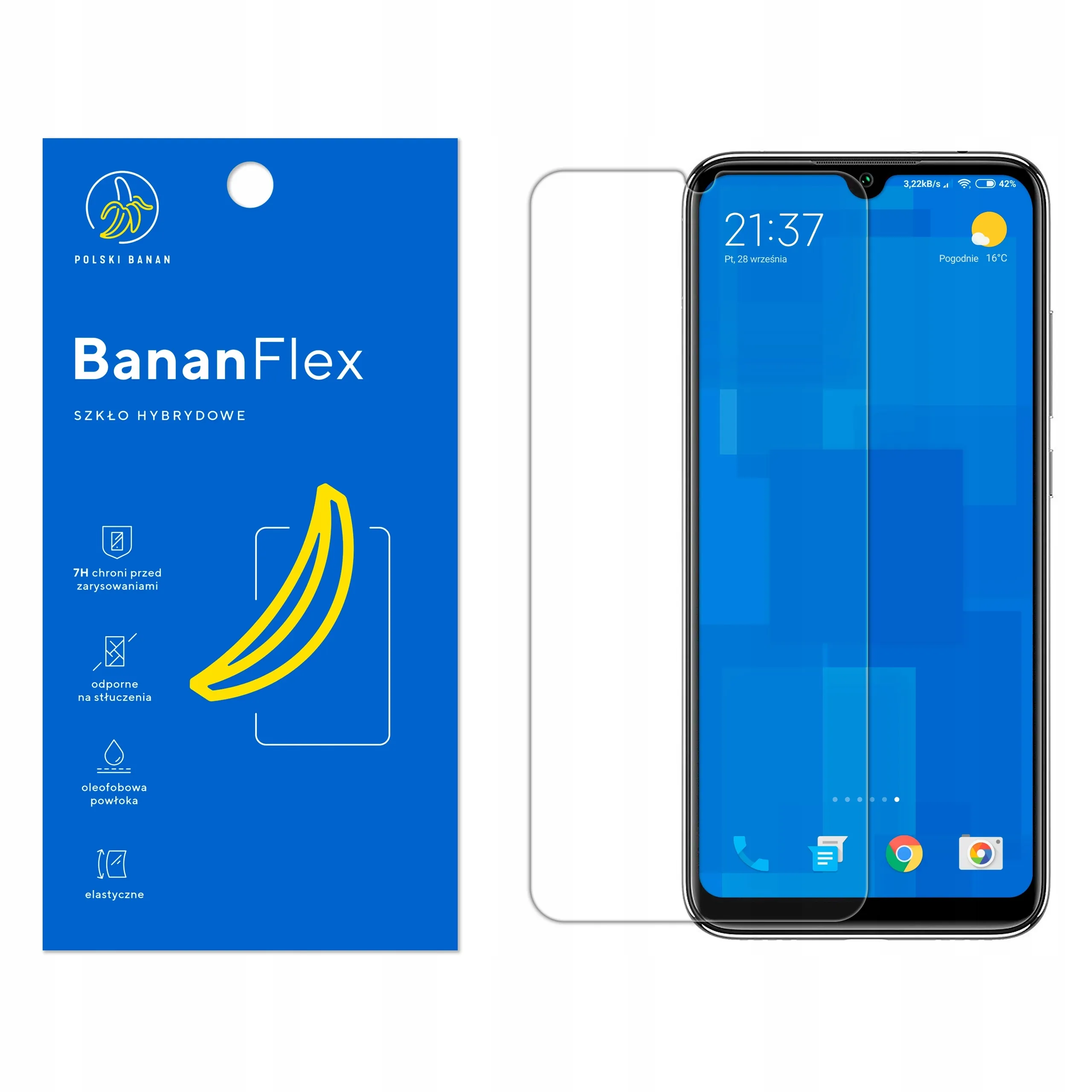 Szkło hybrydowe Polski Banan BananFlex do Xiaomi Mi A3