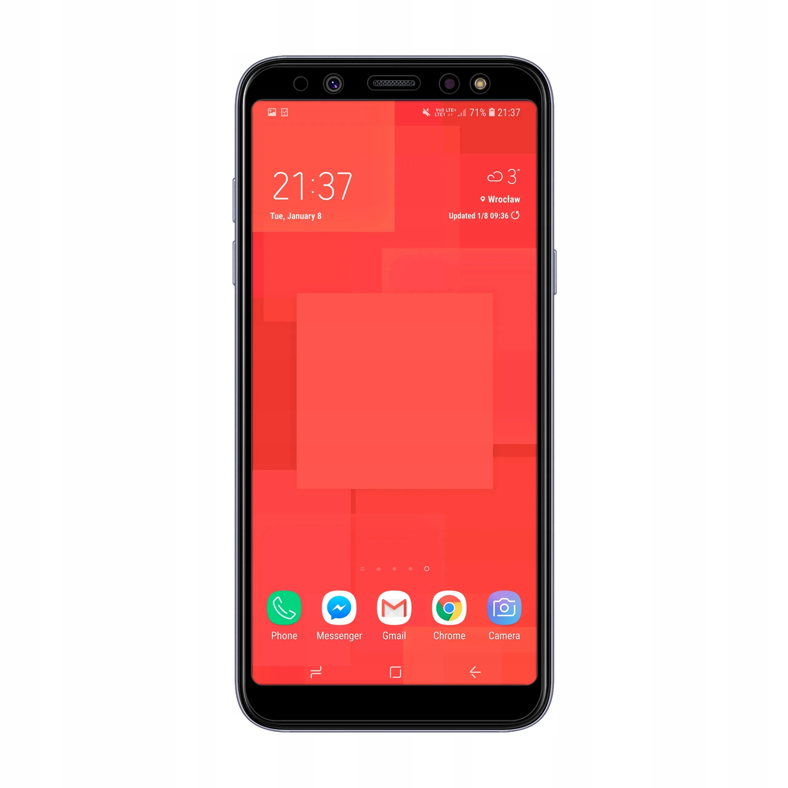 Telefon Samsung Galaxy A6 2018 ze szkłem hartowanym 3D Polski Banan BananGuard w kolorze czarnym