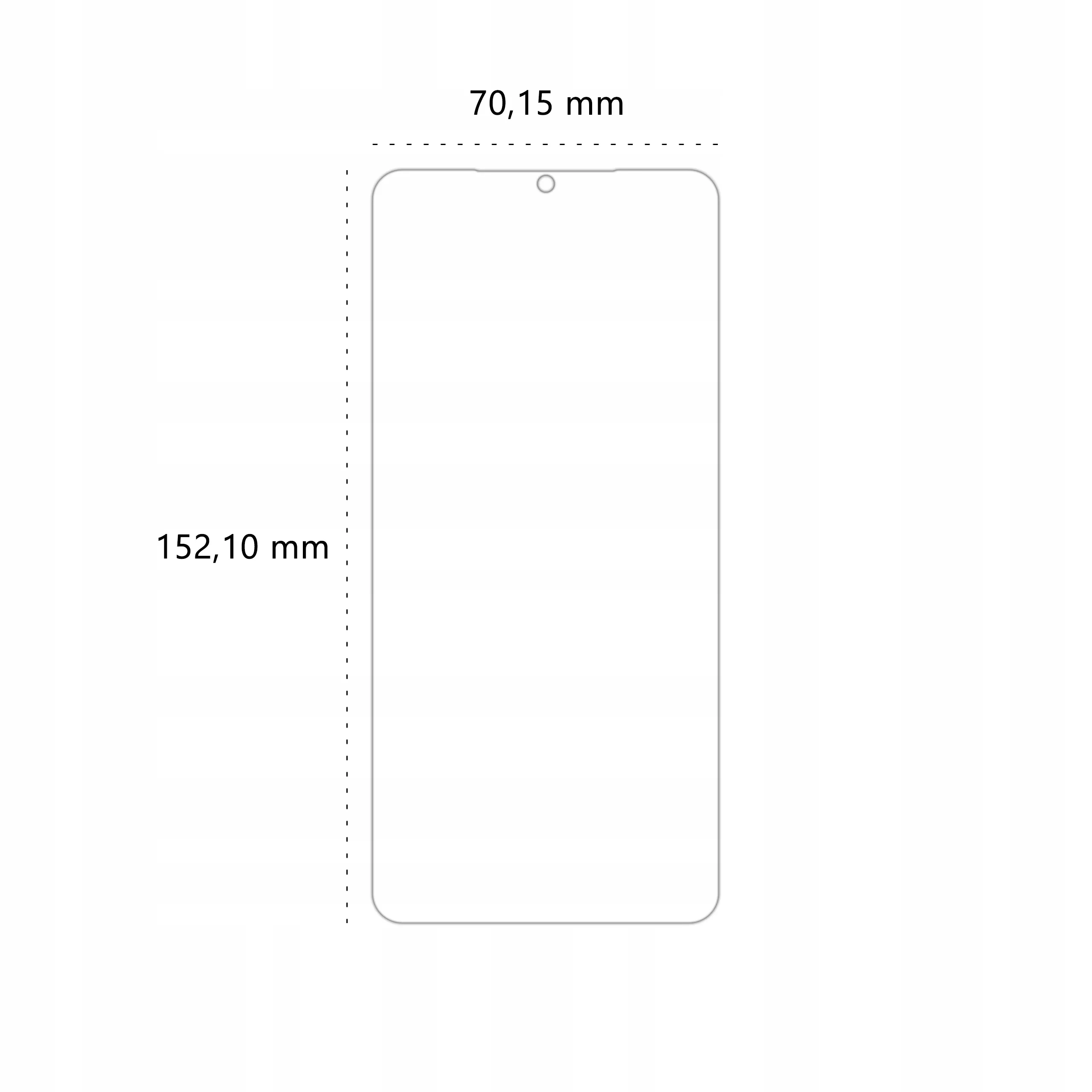 Wymiary folii ochronnej Polski Banan BananEdge do telefonu Xiaomi Mi 9
