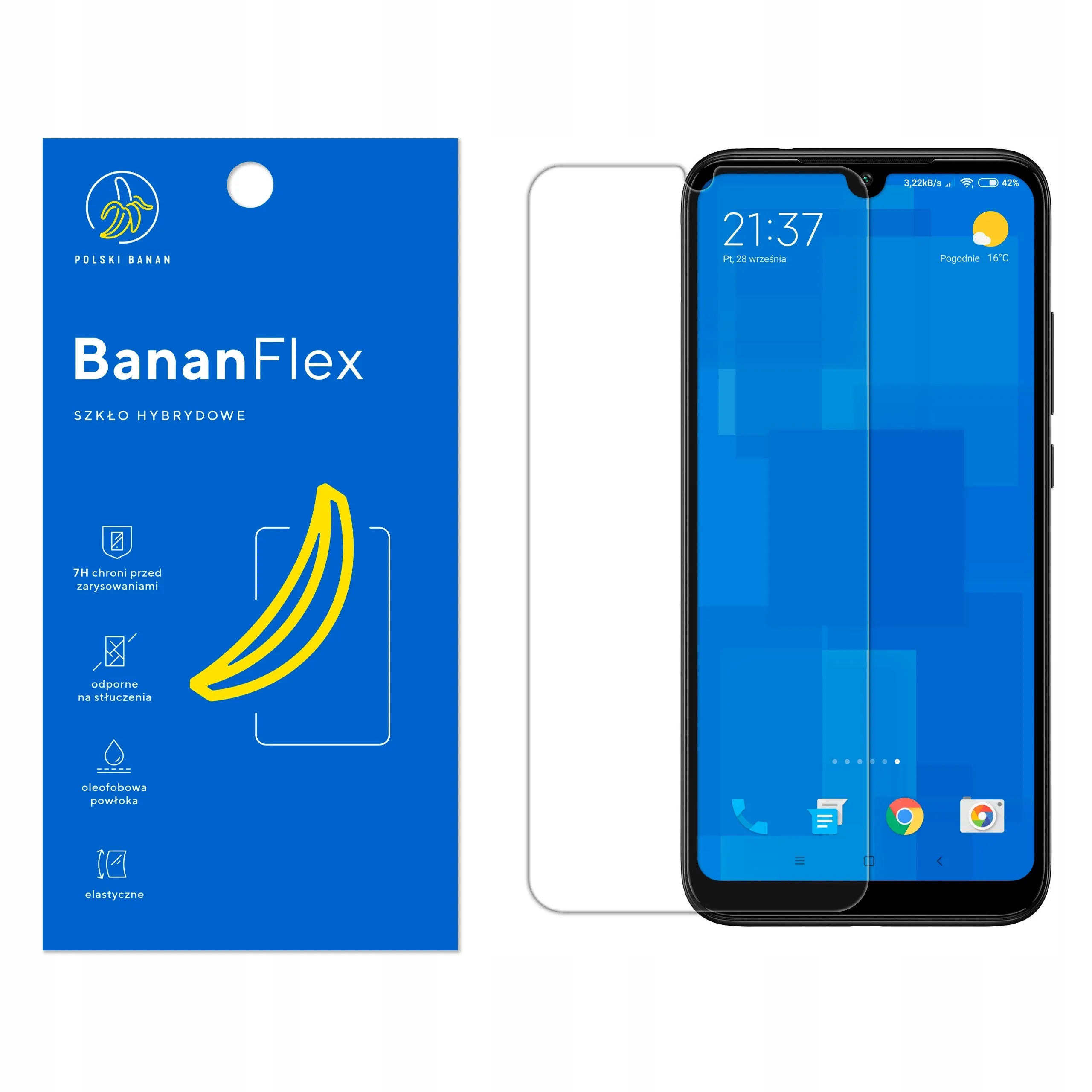 Szkło hybrydowe Polski Banan BananFlex do Xiaomi Redmi 7