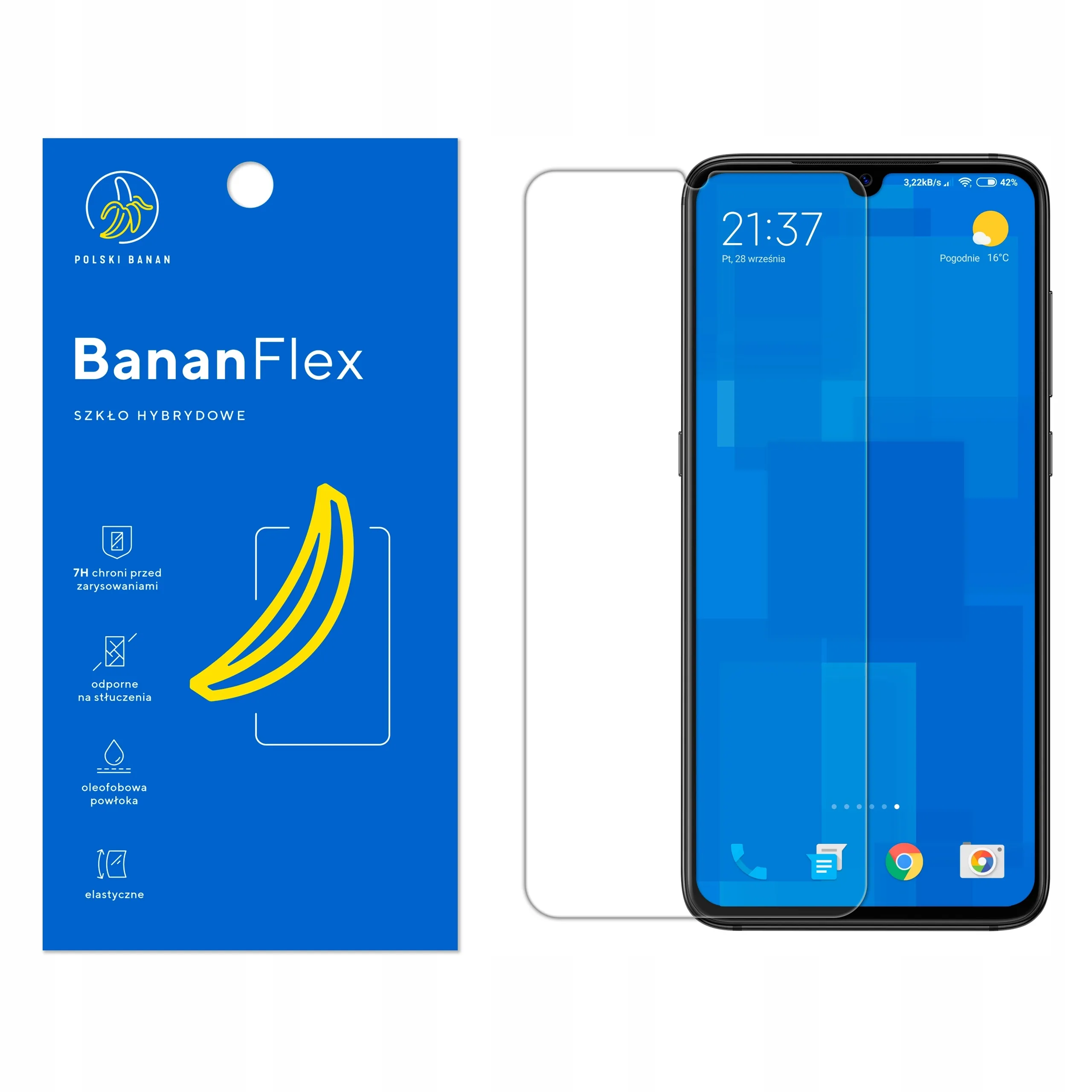 Szkło hybrydowe Polski Banan BananFlex do Xiaomi Mi 9