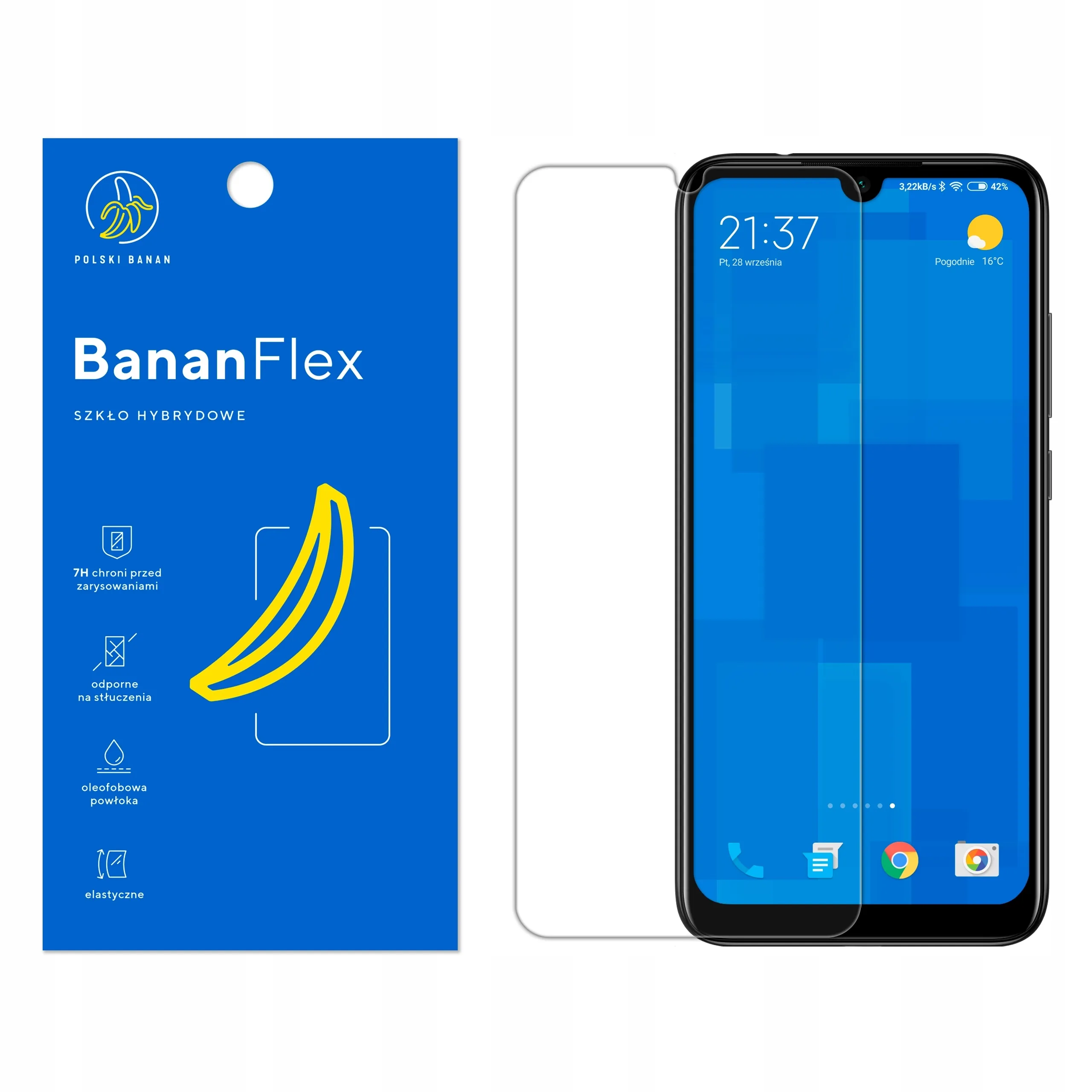 Szkło hybrydowe Polski Banan BananFlex do Xiaomi Redmi Note 7