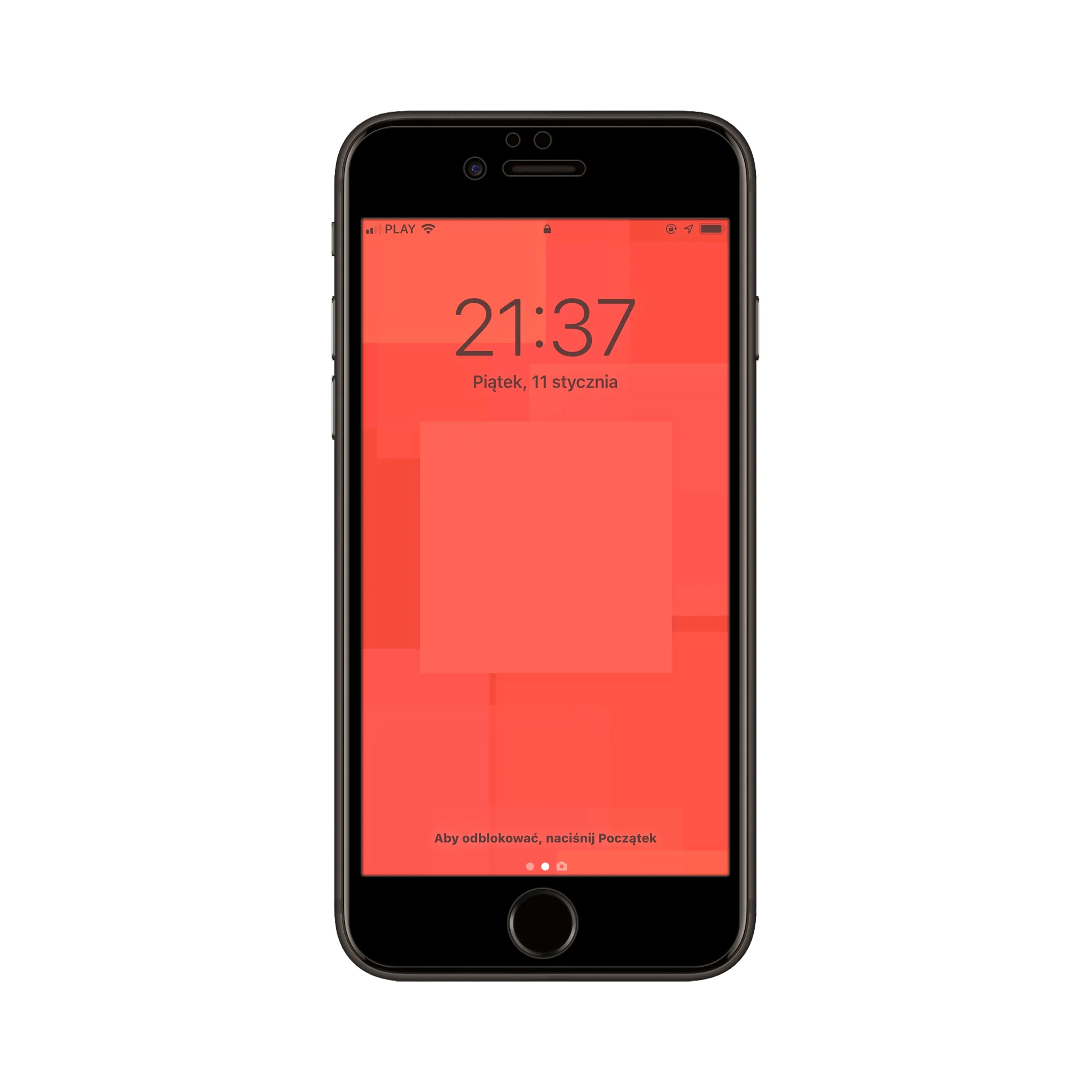 Telefon Apple iPhone 6 / 6s ze szkłem hartowanym 3D Polski Banan BananGuard w kolorze czarnym