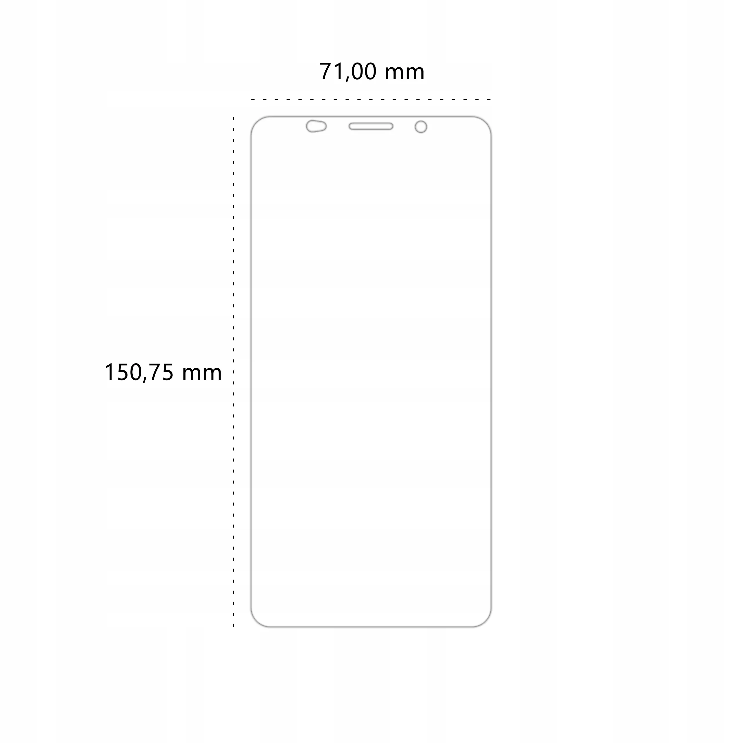 Wymiary folii ochronnej Polski Banan BananEdge do telefonu Huawei Mate 10 Pro