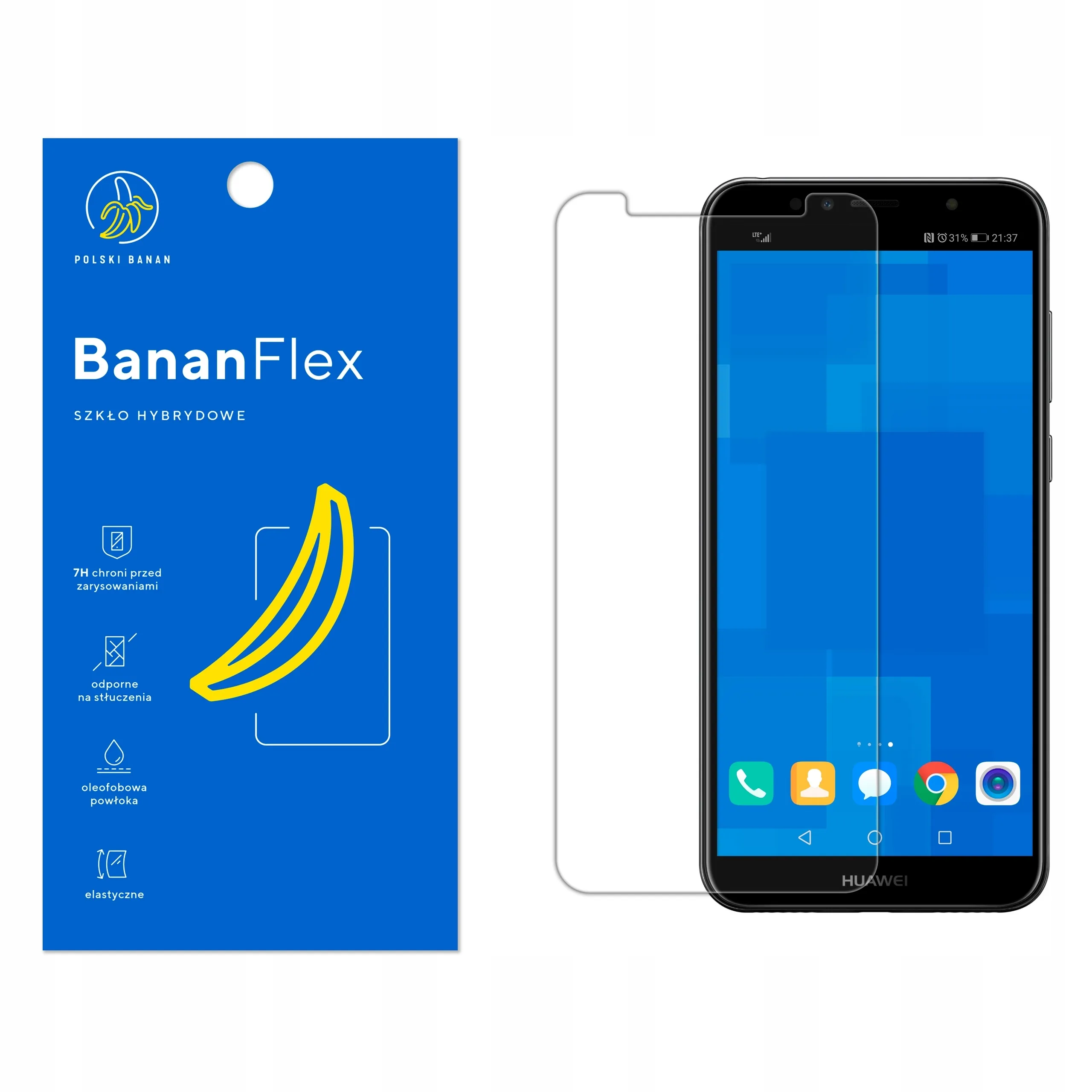 Szkło hybrydowe Polski Banan BananFlex do Huawei Y6 2018
