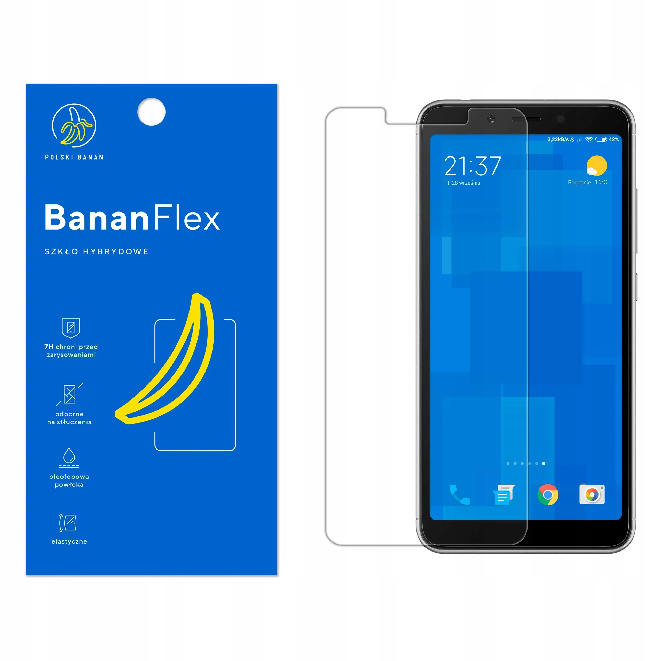 Szkło hybrydowe Polski Banan BananFlex do Xiaomi Redmi 6 / 6A