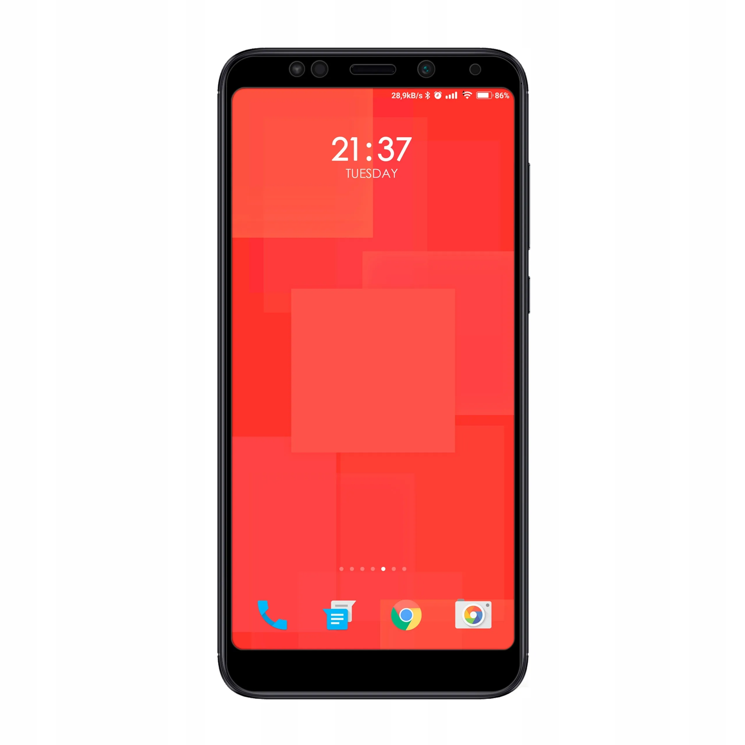 Telefon Xiaomi Redmi 5 Plus ze szkłem hartowanym 3D Polski Banan BananGuard w kolorze czarnym