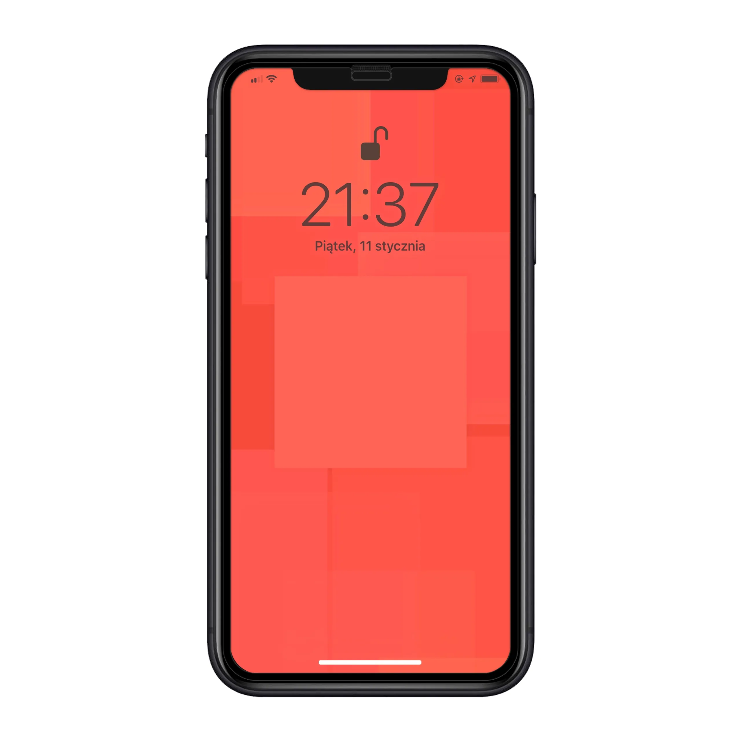 Telefon Apple iPhone Xr ze szkłem hartowanym 3D Polski Banan BananGuard w kolorze czarnym