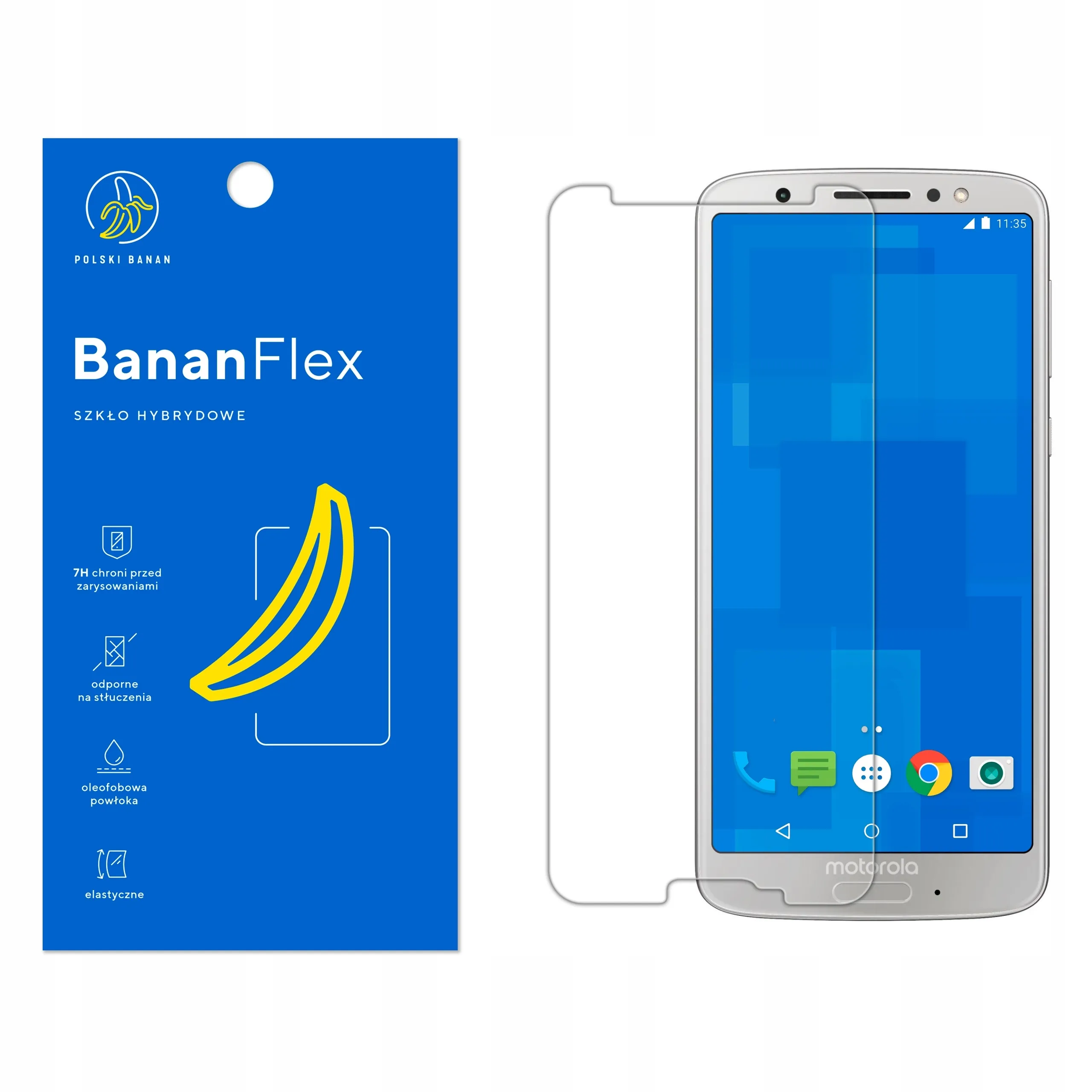 Szkło hybrydowe Polski Banan BananFlex do Motorola Moto G6