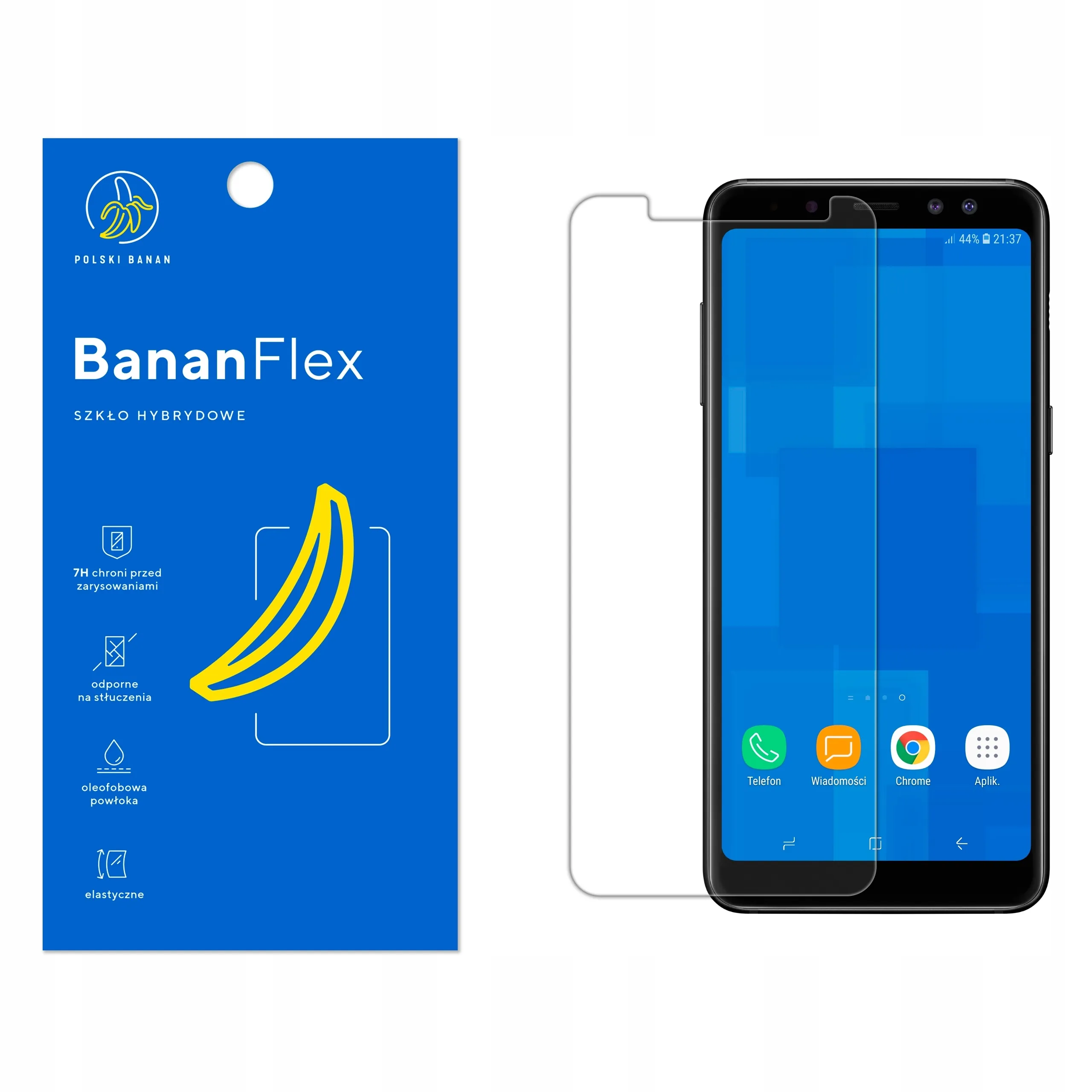 Szkło hybrydowe Polski Banan BananFlex do Samsung Galaxy A8 2018