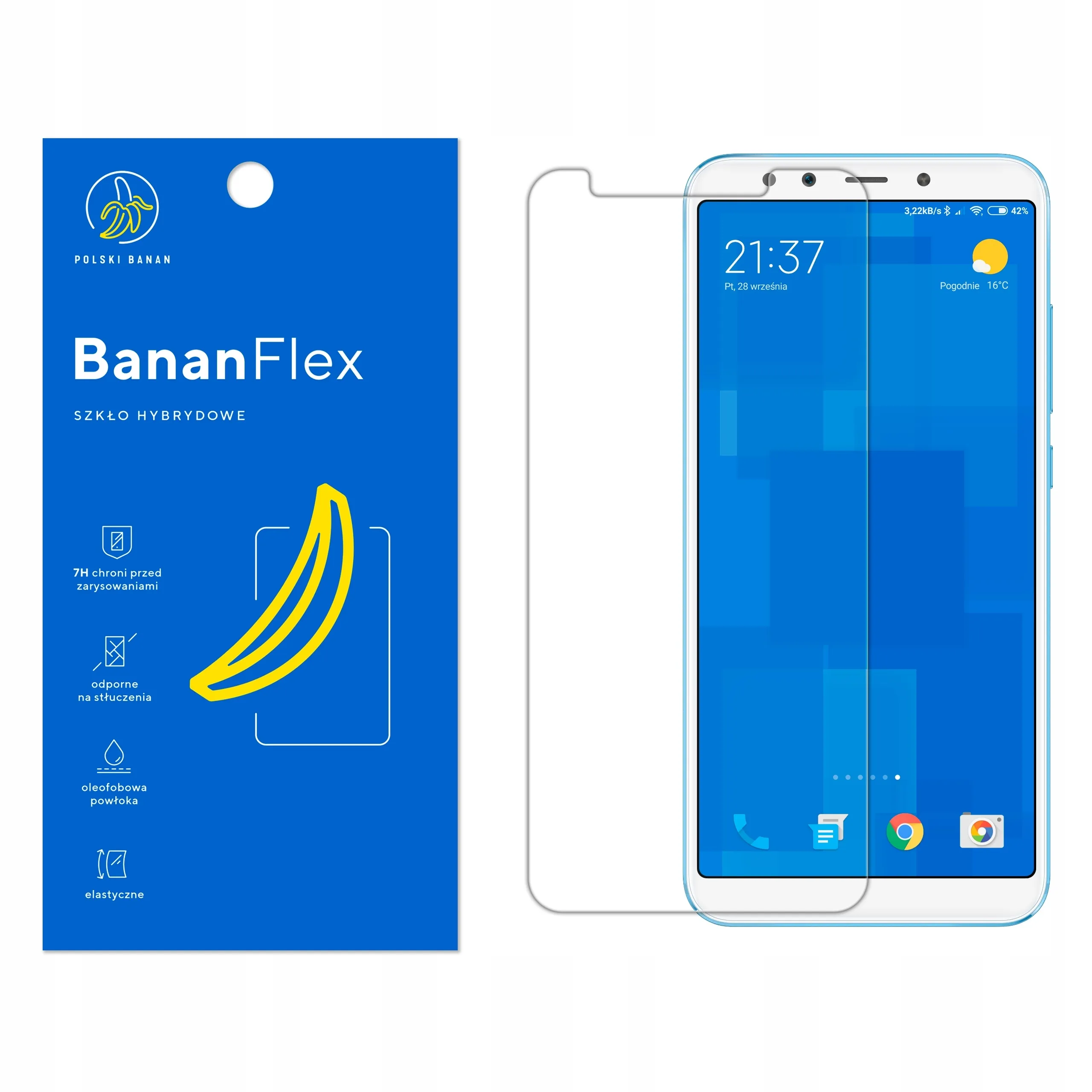 Szkło hybrydowe Polski Banan BananFlex do Xiaomi Mi 6X / Mi A2