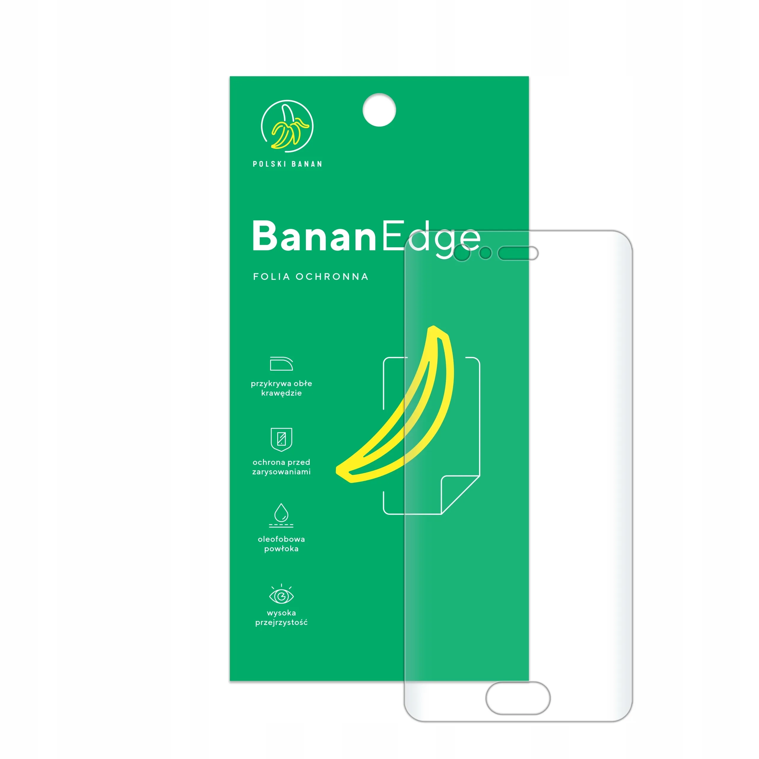 Folia ochronna Polski Banan BananEdge z opakowaniem do telefonu Huawei P10