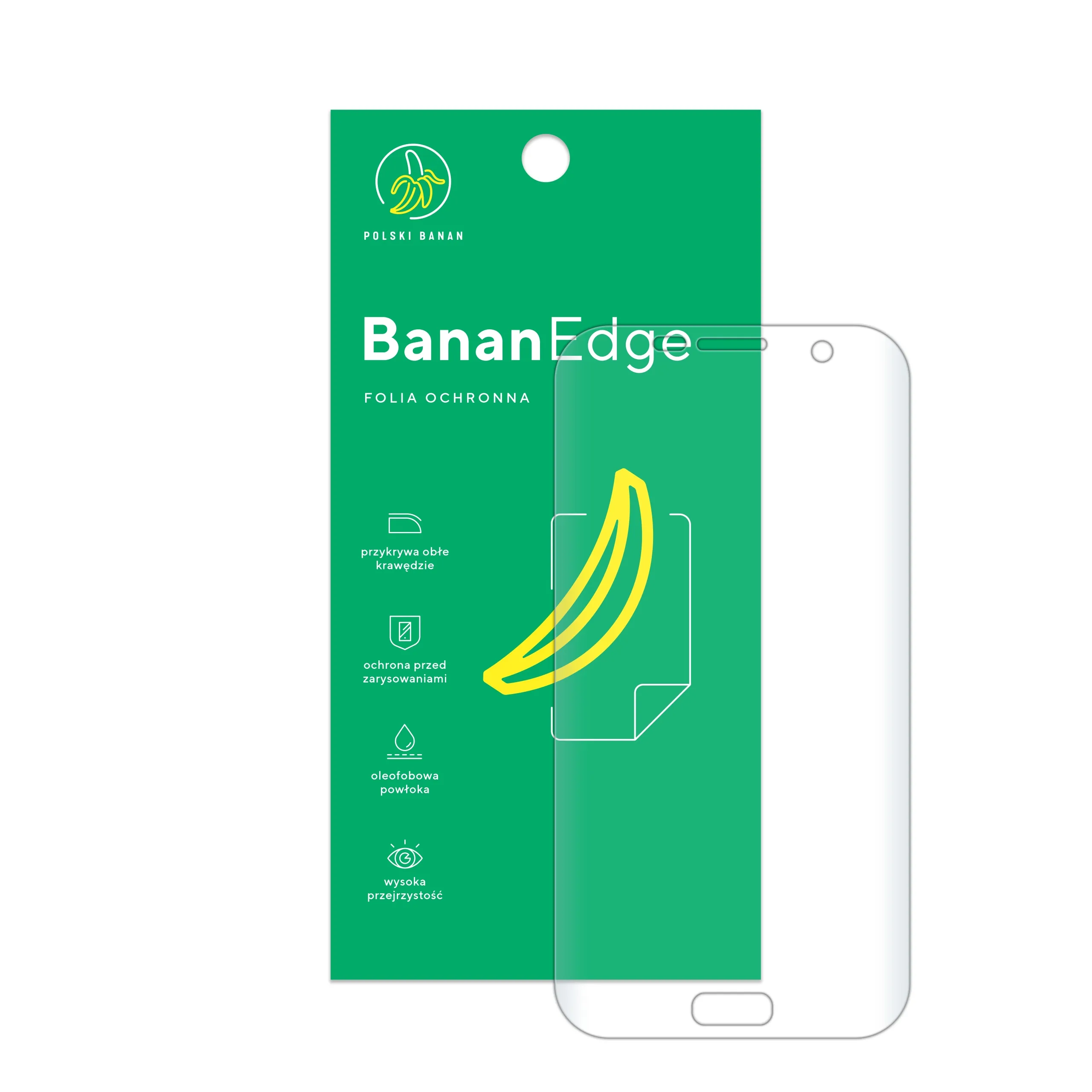Folia ochronna Polski Banan BananEdge z opakowaniem do telefonu Samsung Galaxy S7 edge