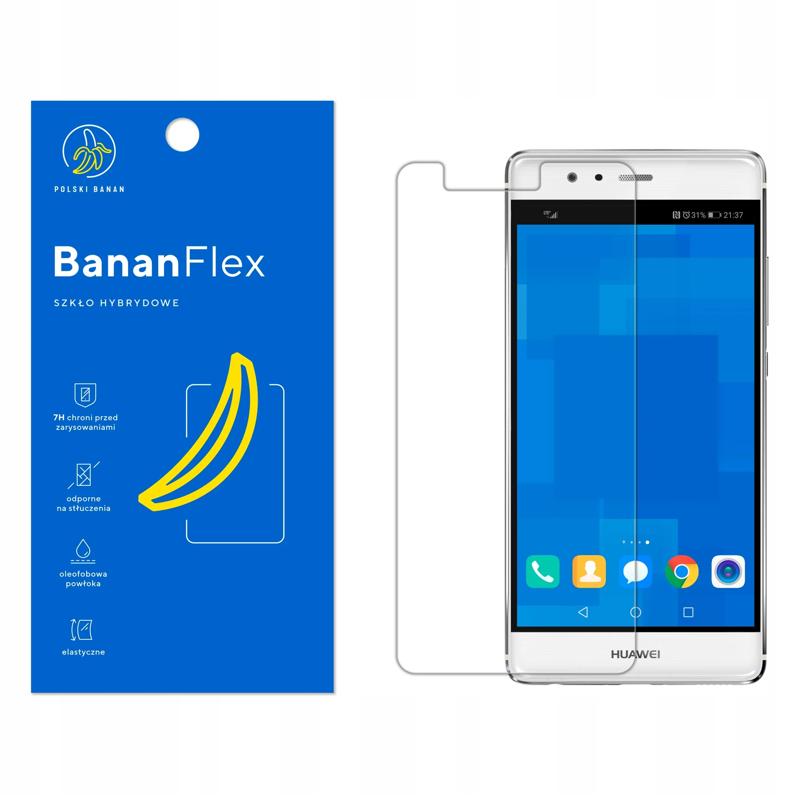 Szkło hybrydowe Polski Banan BananFlex do Huawei P9