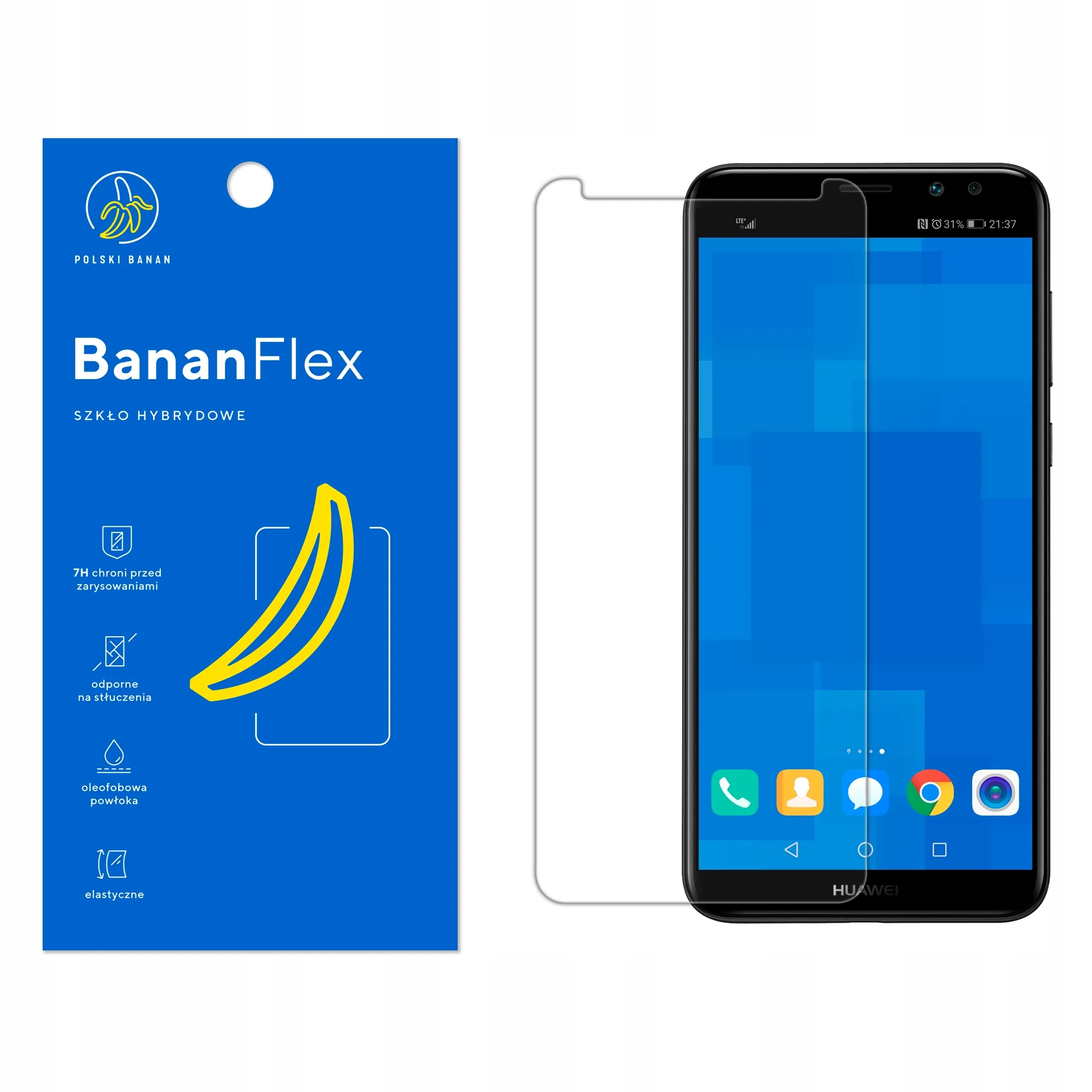 Szkło hybrydowe Polski Banan BananFlex do Huawei Mate 10 Lite