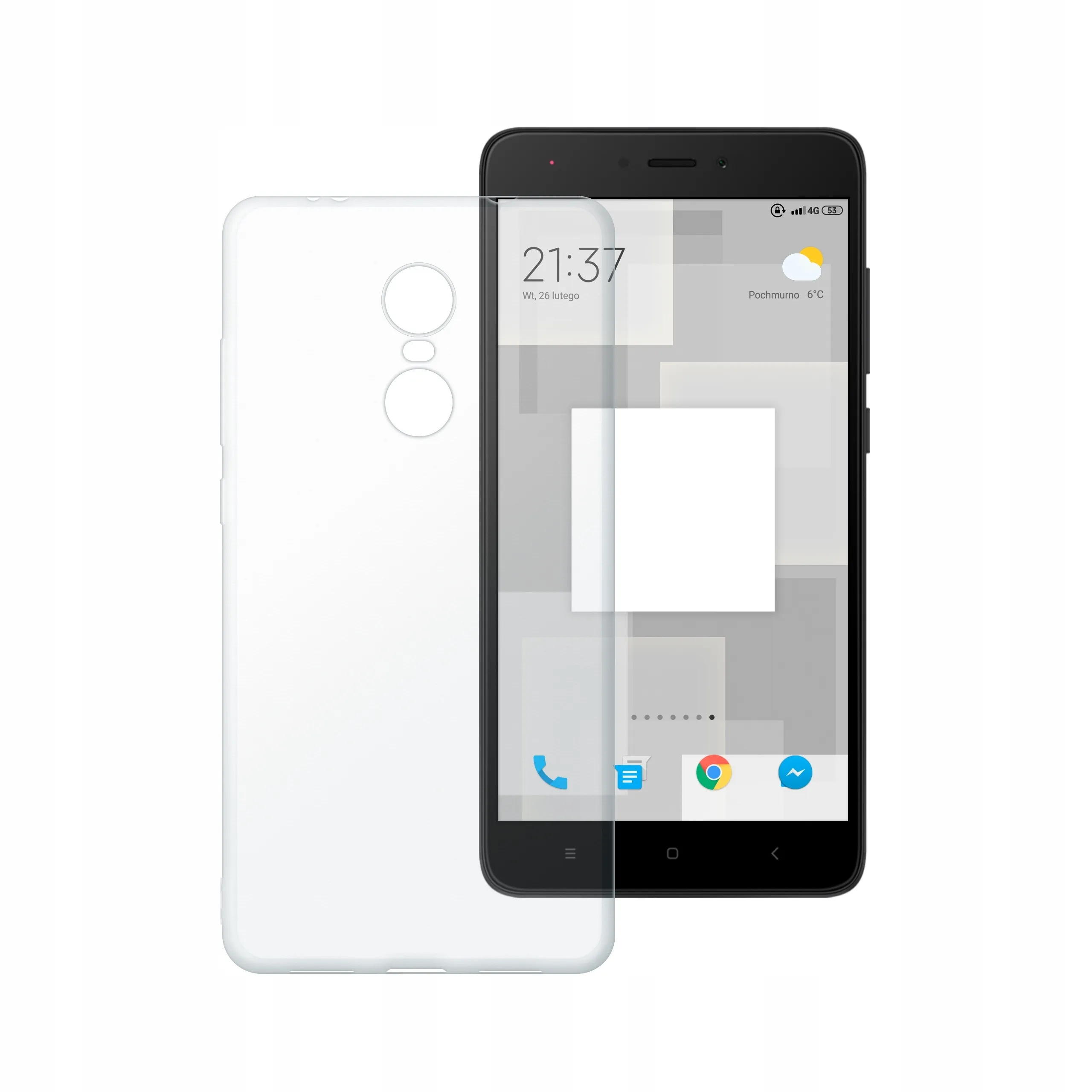 Etui silikonowe przezroczyste Polski Banan do Xiaomi Redmi Note 4X / 4 Global