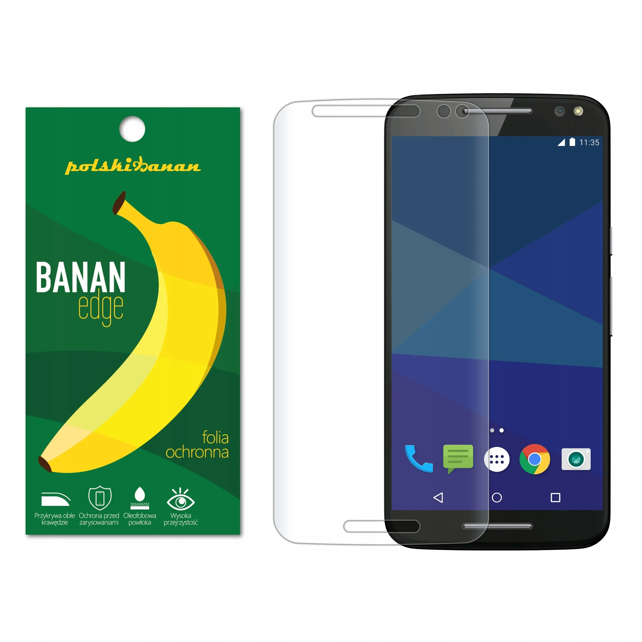 Folia ochronna Polski Banan BananEdge do Motorola Moto X Style