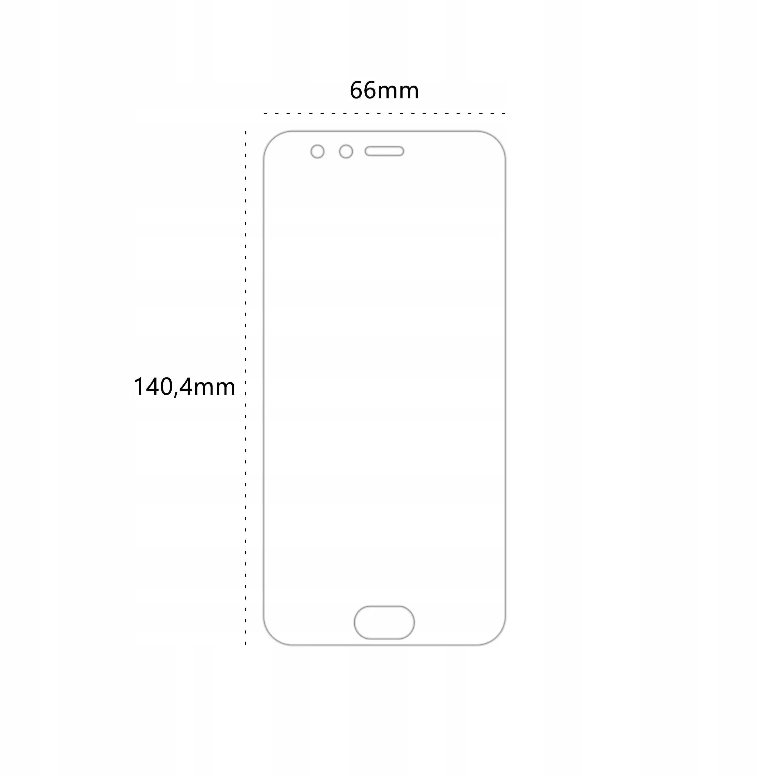 Wymiary folii ochronnej Polski Banan BananEdge do telefonu Xiaomi Mi 6