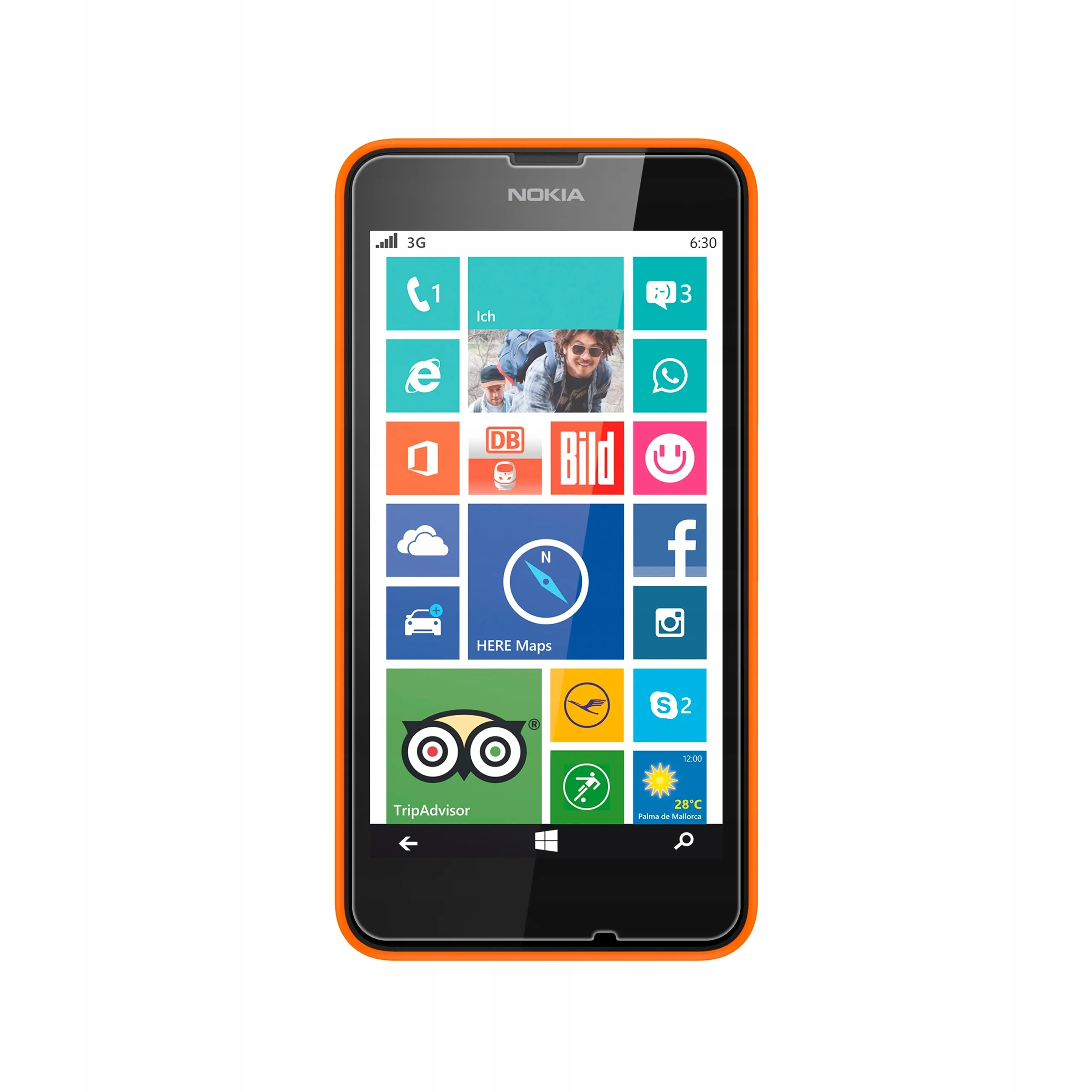 Telefon Nokia Lumia 630 / 635 ze szkłem hartowanym Polski Banan BananShield