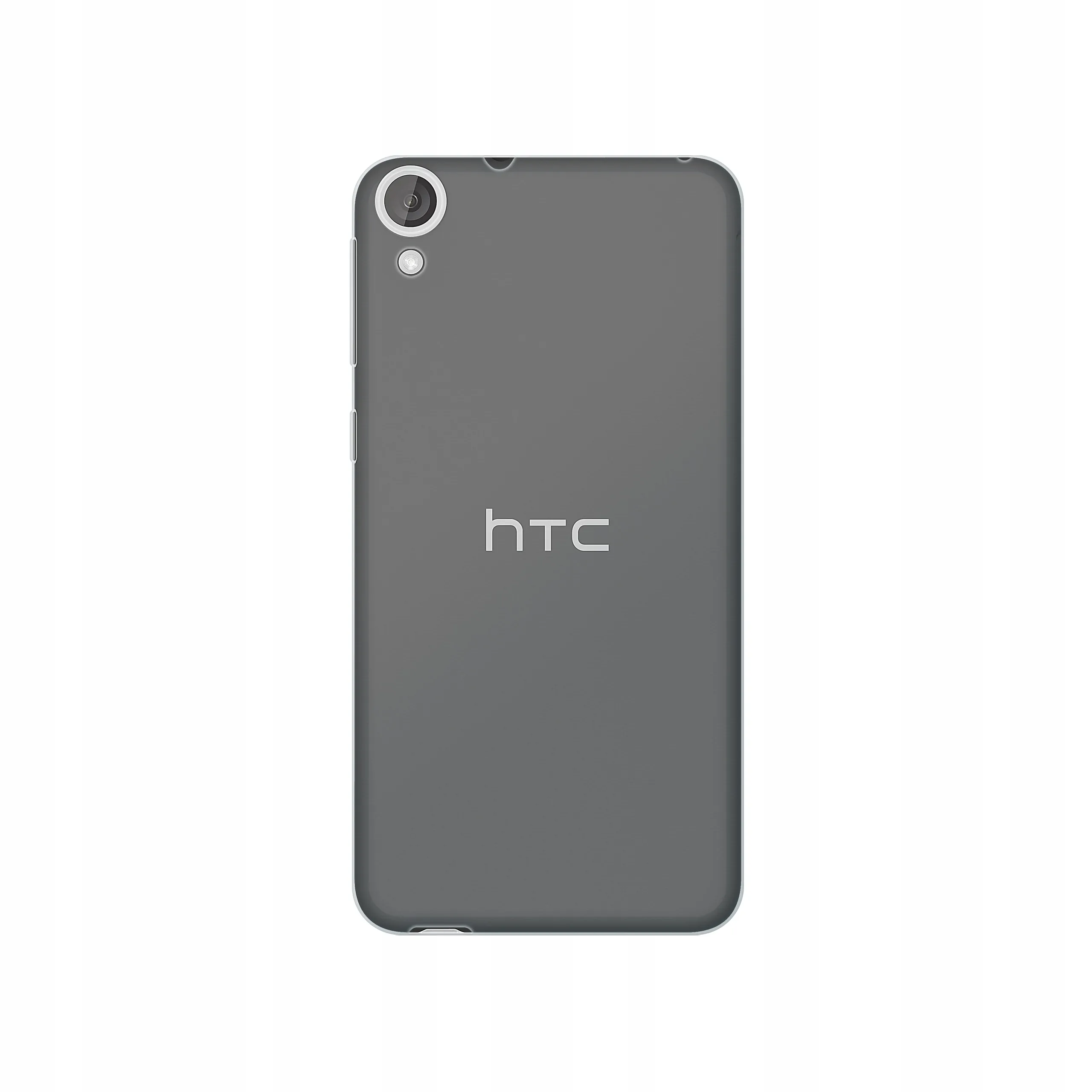 Etui silikonowe przezroczyste Polski Banan nałożone na telefon HTC Desire 820
