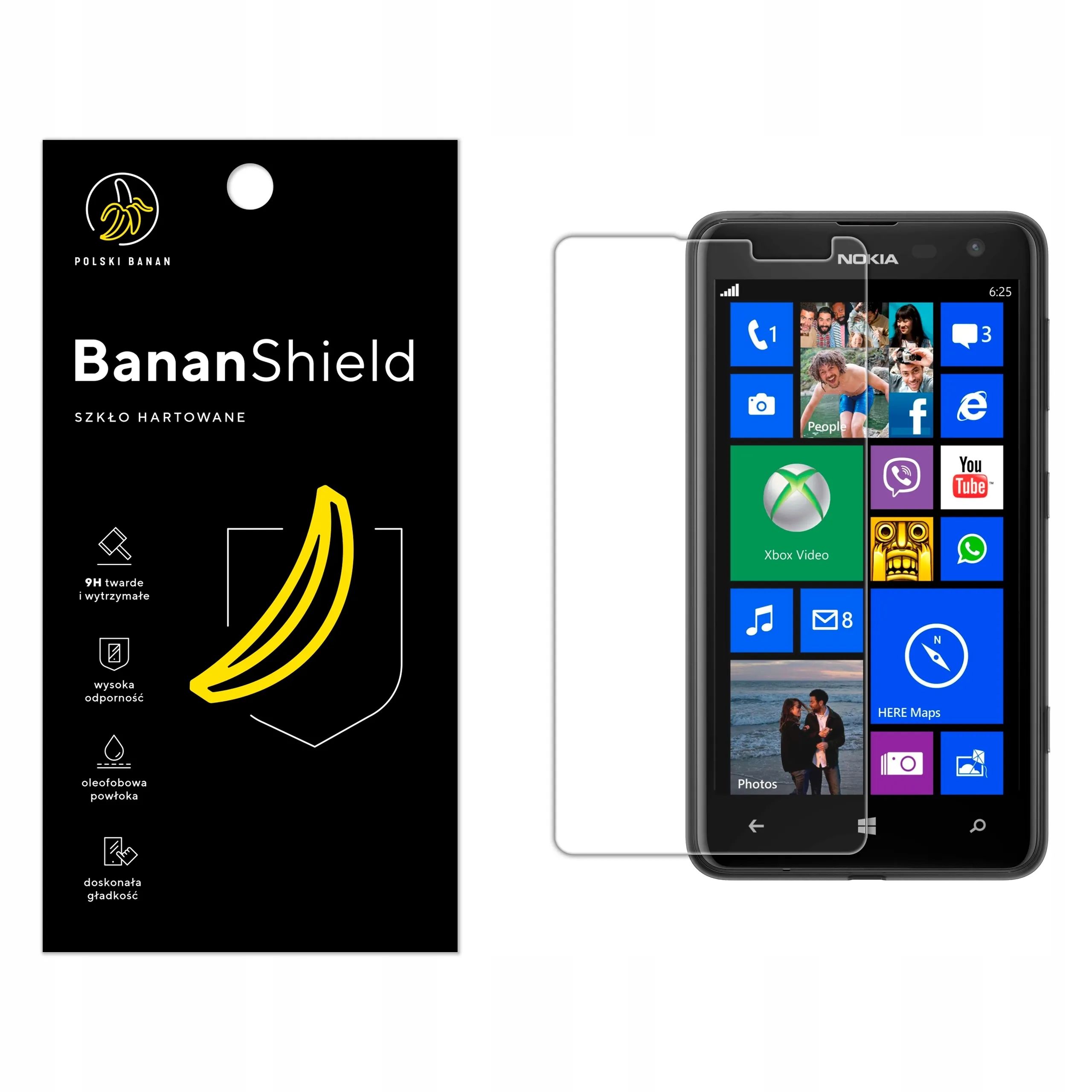 Szkło hartowane Polski Banan BananShield do Nokia Lumia 625