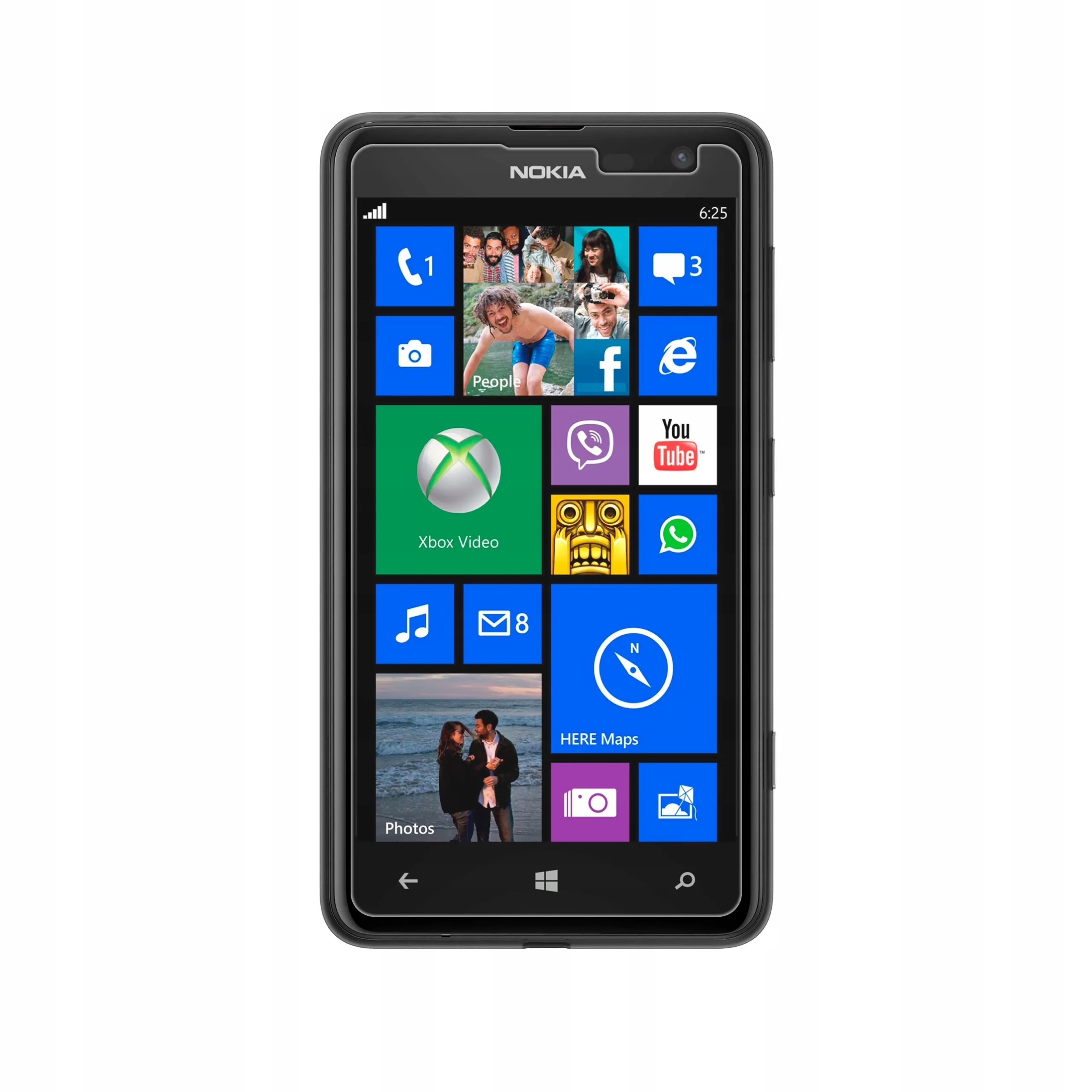 Telefon Nokia Lumia 625 ze szkłem hartowanym Polski Banan BananShield