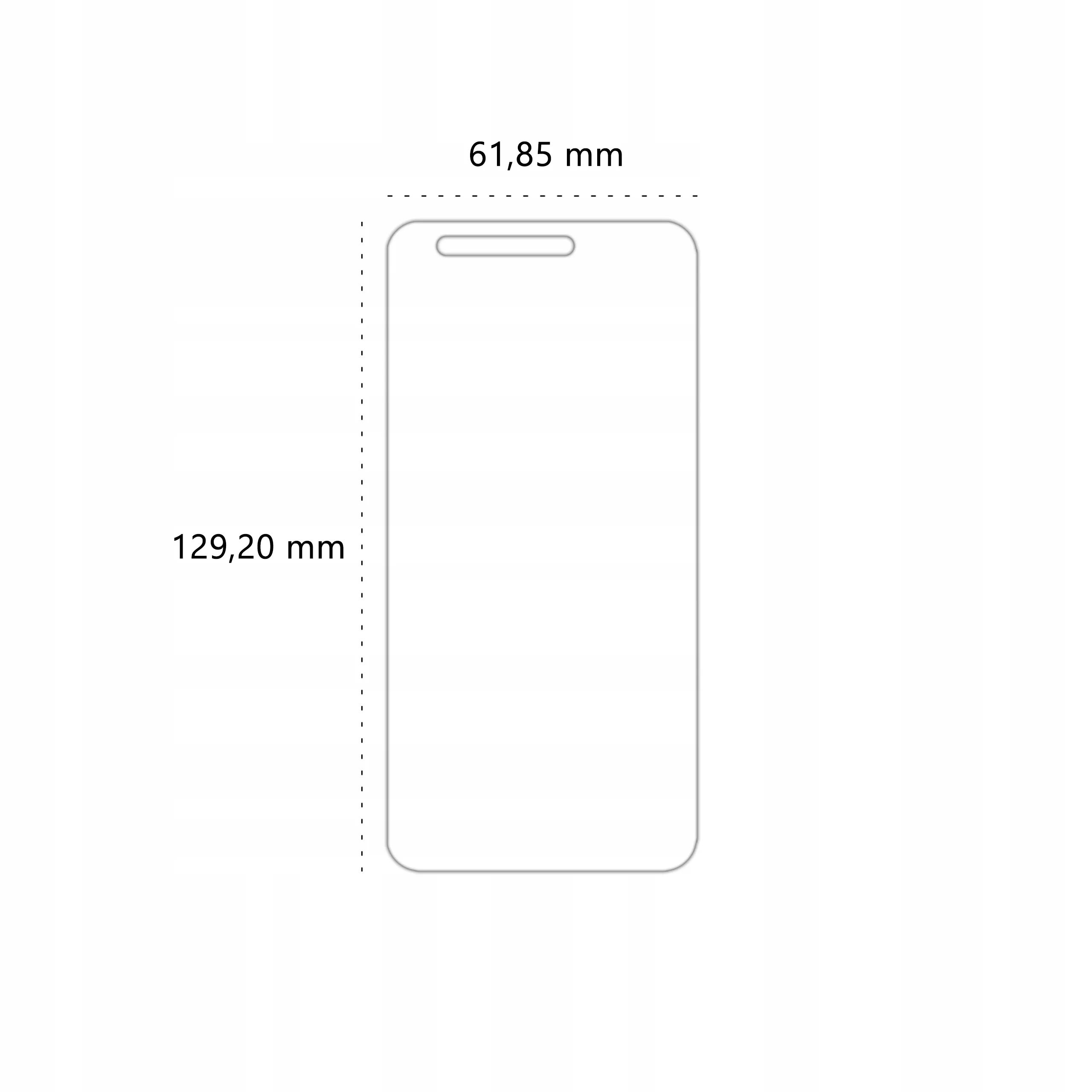 Wymiary szkła hartowanego Polski Banan BananShield do telefonu Huawei Y3 II