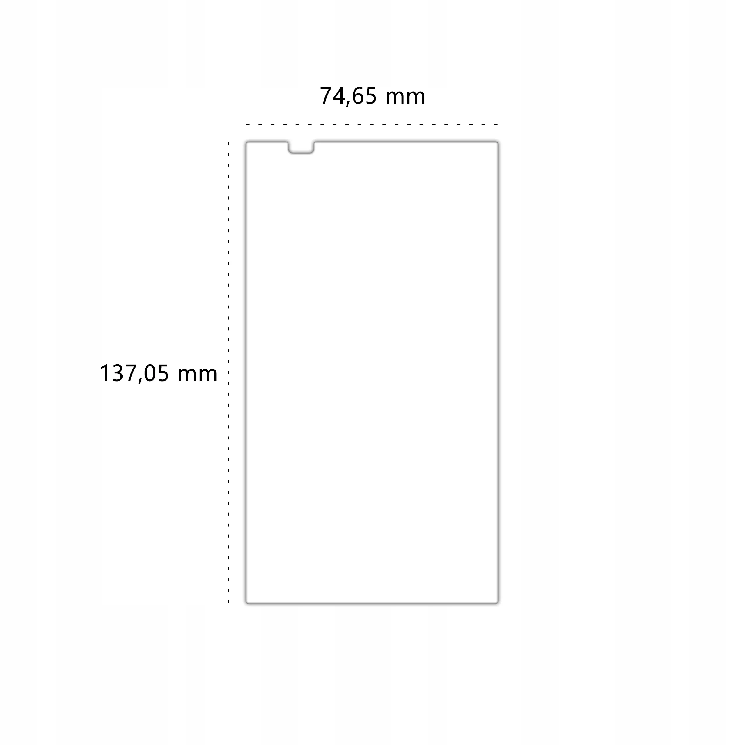 Wymiary szkła hartowanego Polski Banan BananShield do telefonu HTC Desire 816 / 820