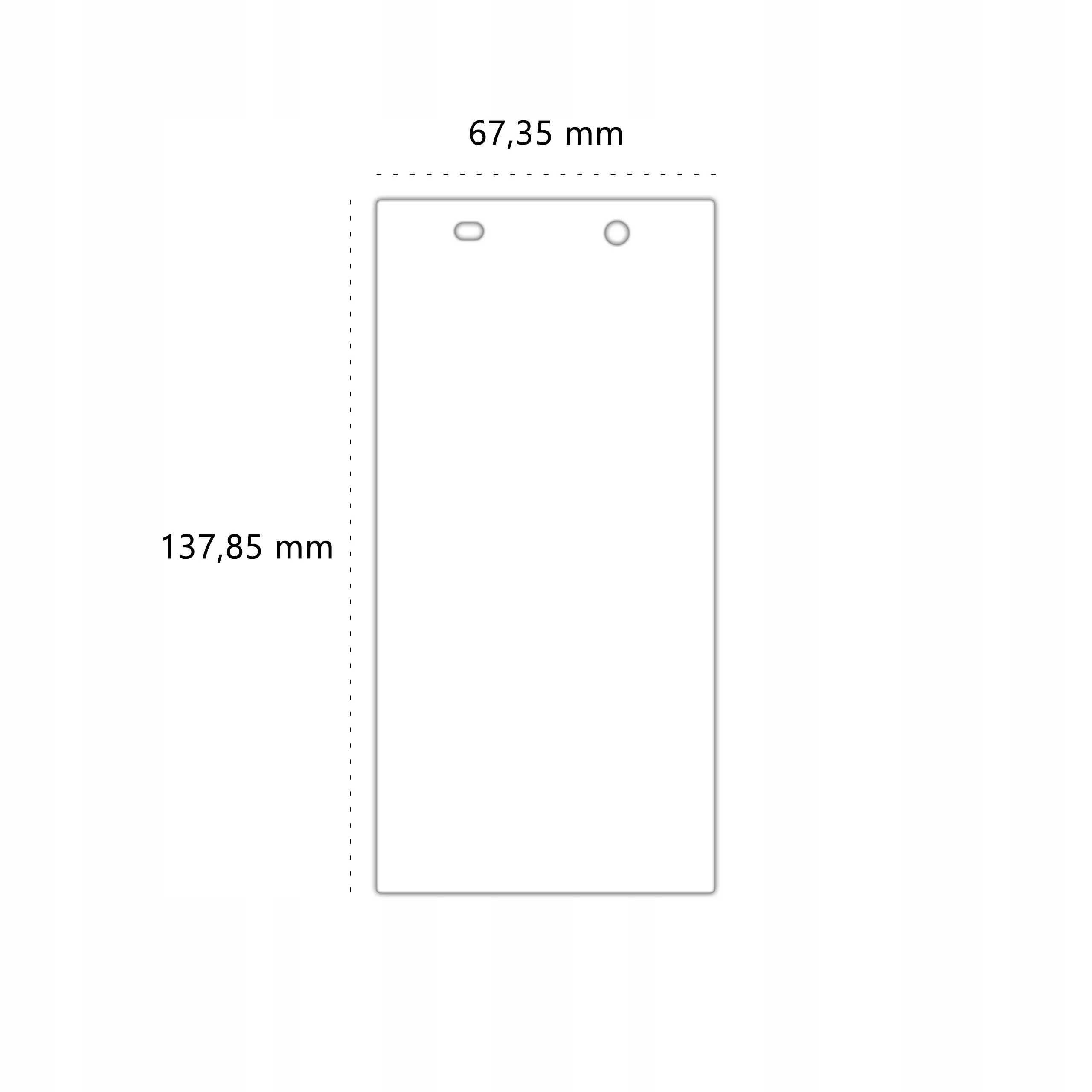 Wymiary szkła hartowanego Polski Banan BananShield do telefonu Sony Xperia Z1