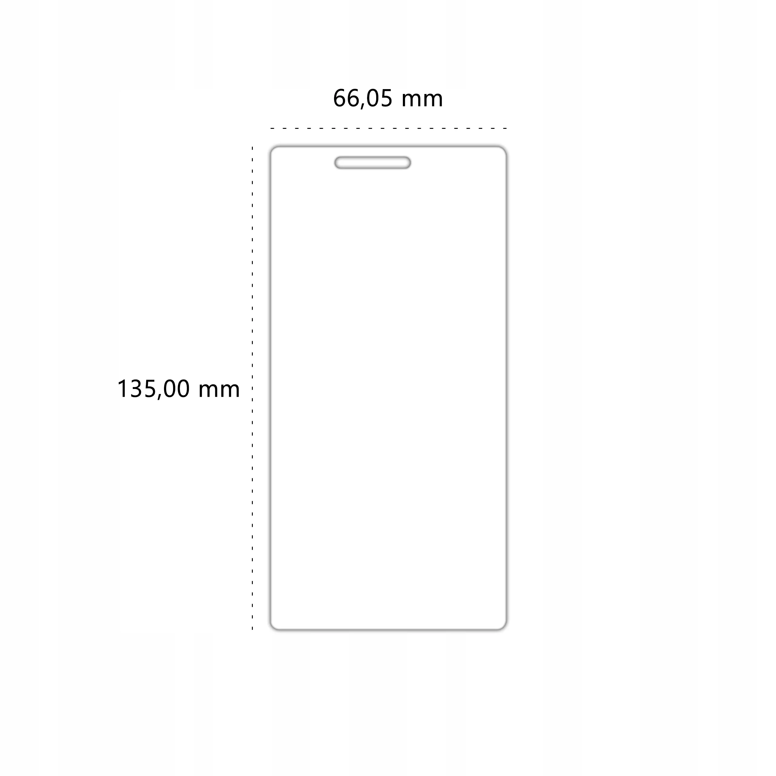 Wymiary szkła hartowanego Polski Banan BananShield do telefonu Sony Xperia M2
