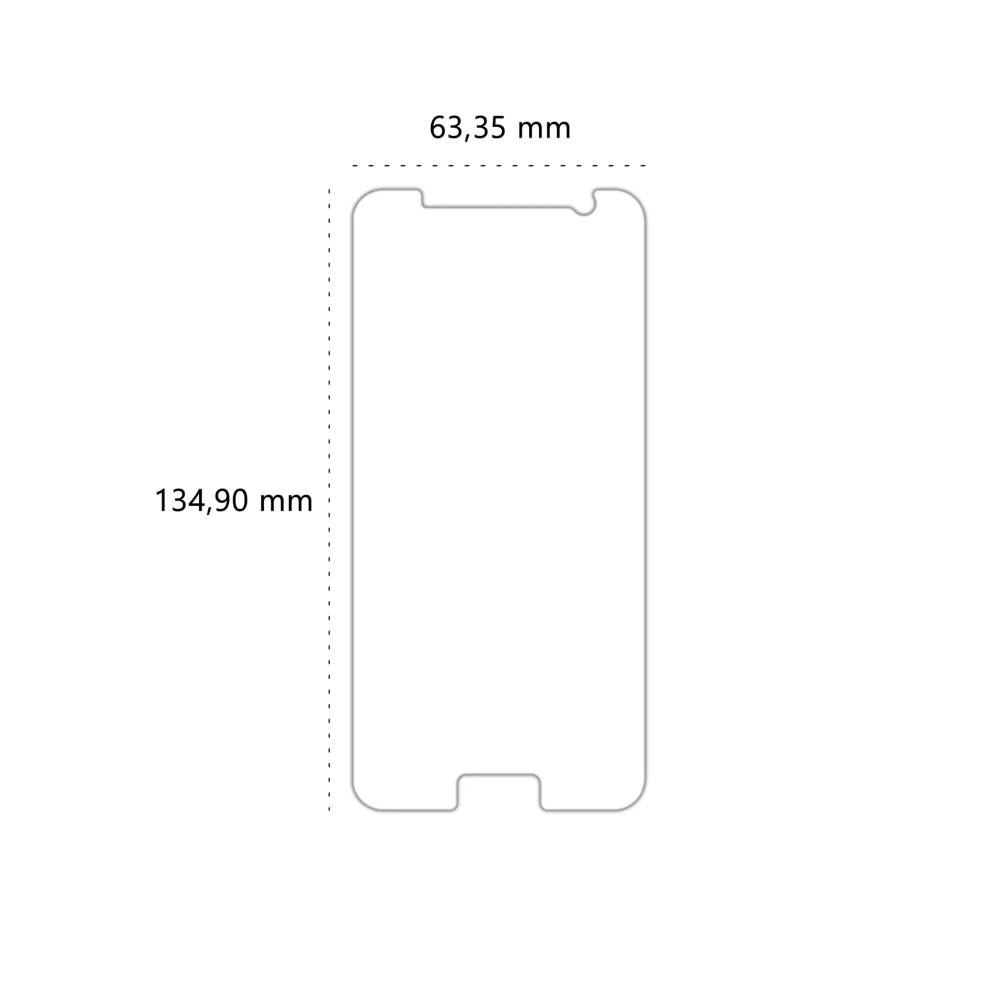 Wymiary szkła hybrydowego Polski Banan BananFlex do telefonu Samsung Galaxy S7