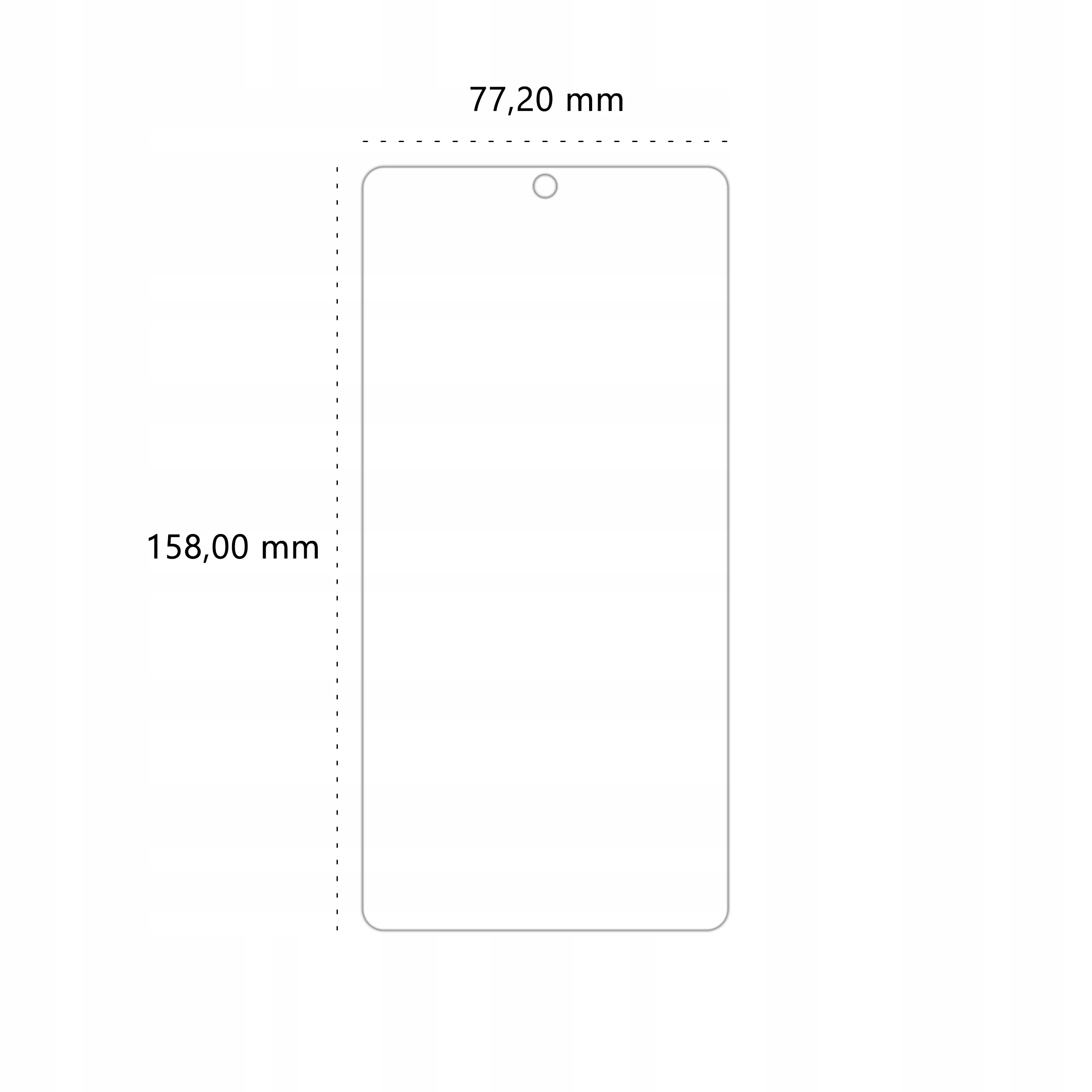 Wymiary folii ochronnej Polski Banan BananEdge do telefonu Samsung Galaxy Note 10 Plus