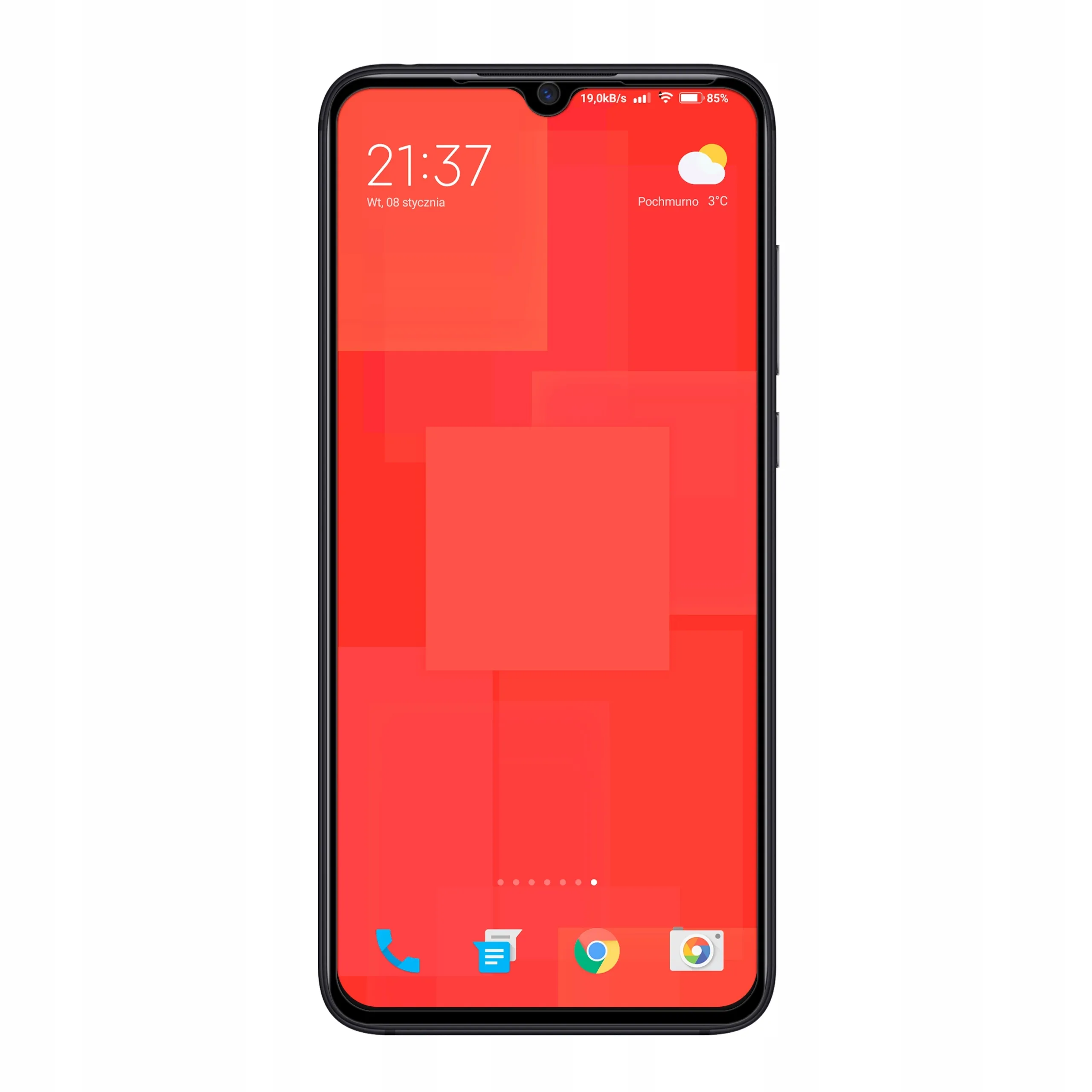 Telefon Xiaomi Mi 9 Lite ze szkłem hartowanym 3D Polski Banan BananGuard w kolorze czarnym