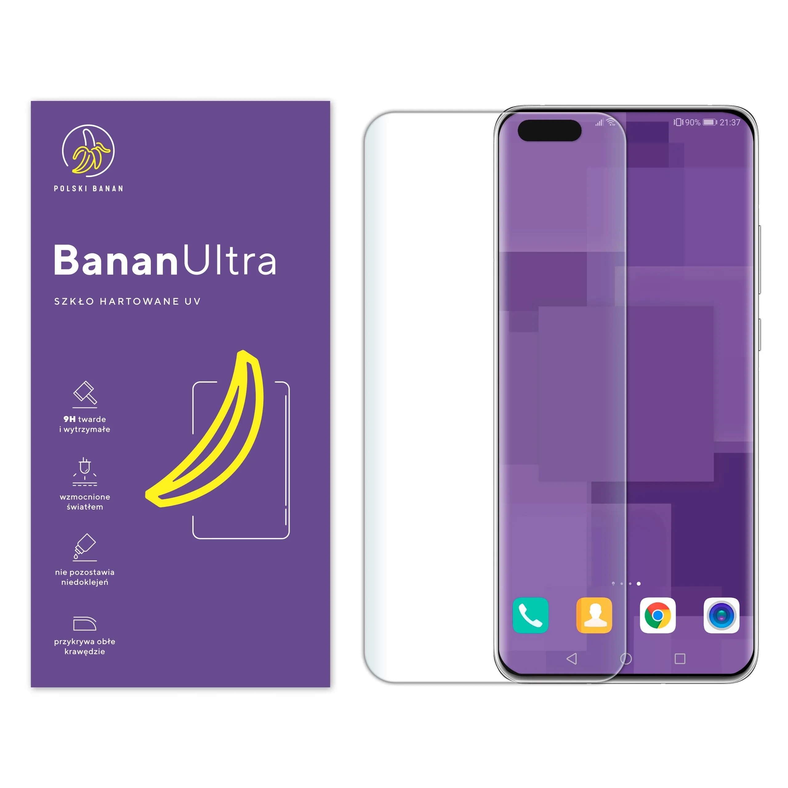 Szkło hartowane UV Polski Banan BananUltra do Huawei P40 Pro