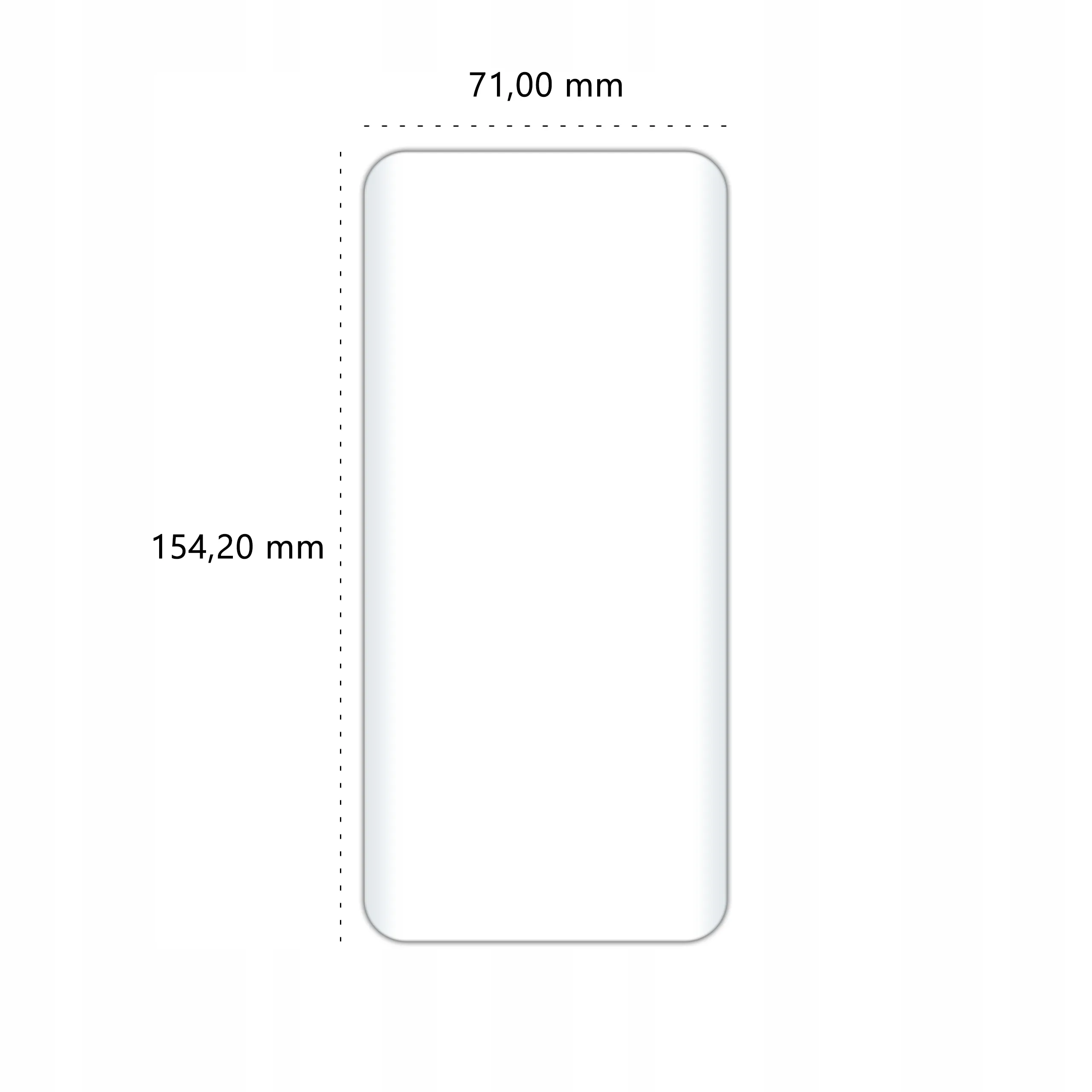 Wymiary szkła hartowanego UV Polski Banan BananUltra do telefonu Huawei P40 Pro