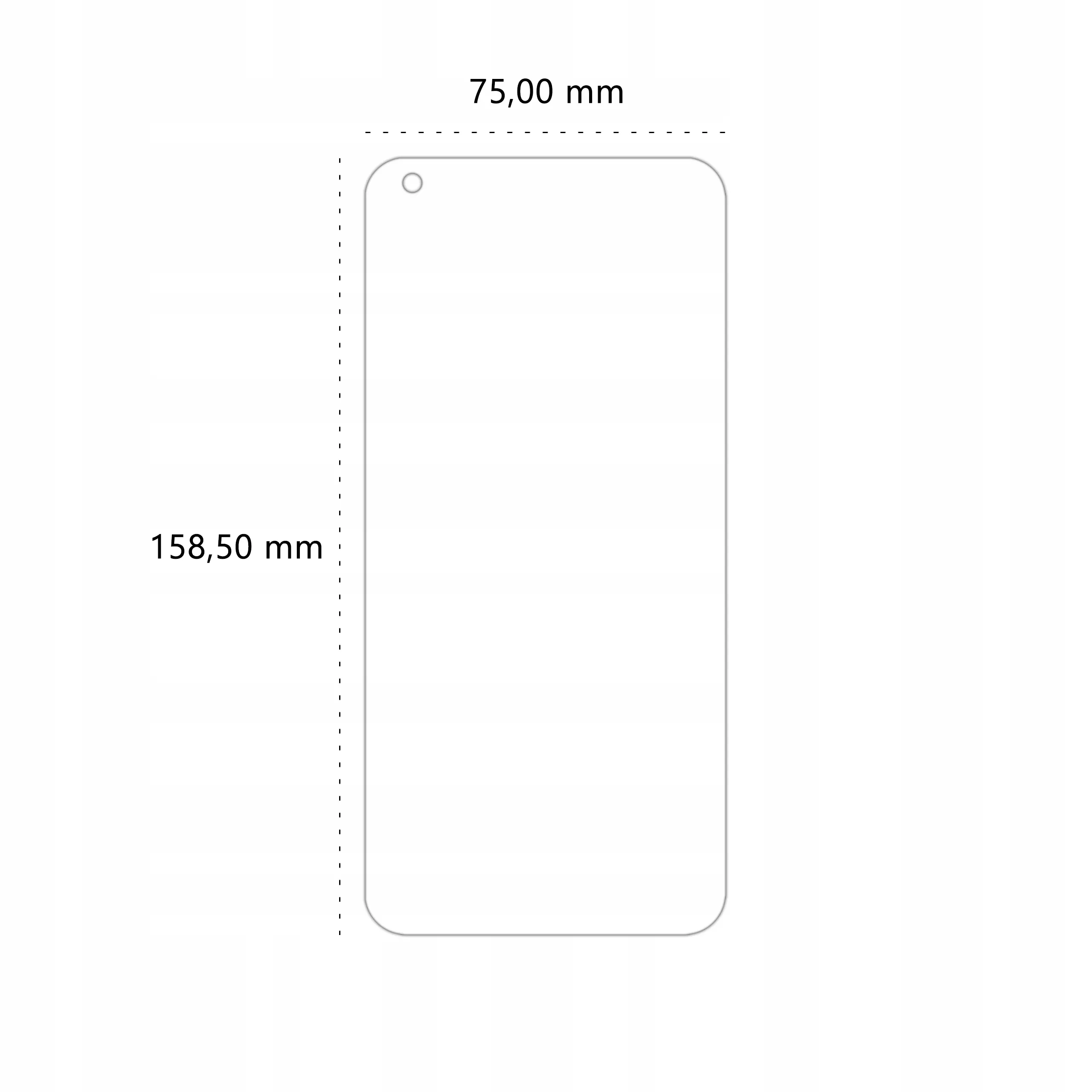 Wymiary folii ochronnej Polski Banan BananEdge do telefonu Xiaomi Mi 10 Pro