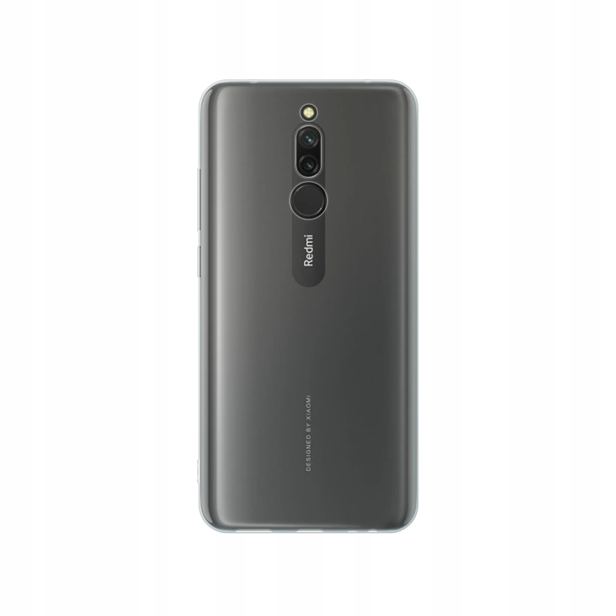 Etui silikonowe przezroczyste Polski Banan nałożone na telefon Xiaomi Redmi 8