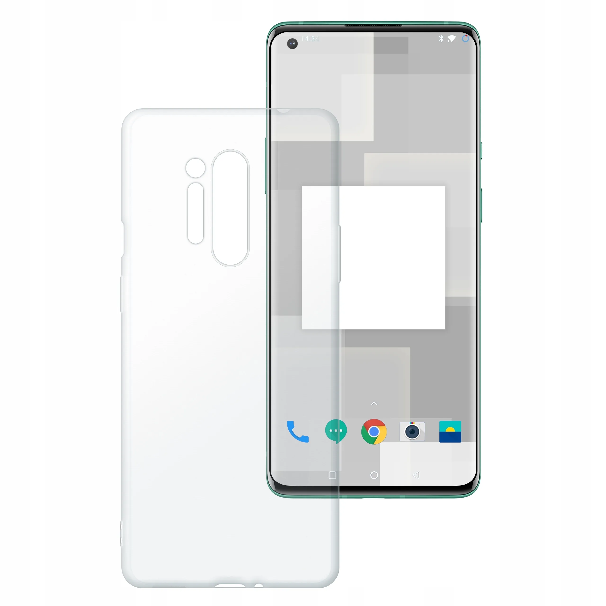 Etui silikonowe przezroczyste Polski Banan do OnePlus 8 Pro