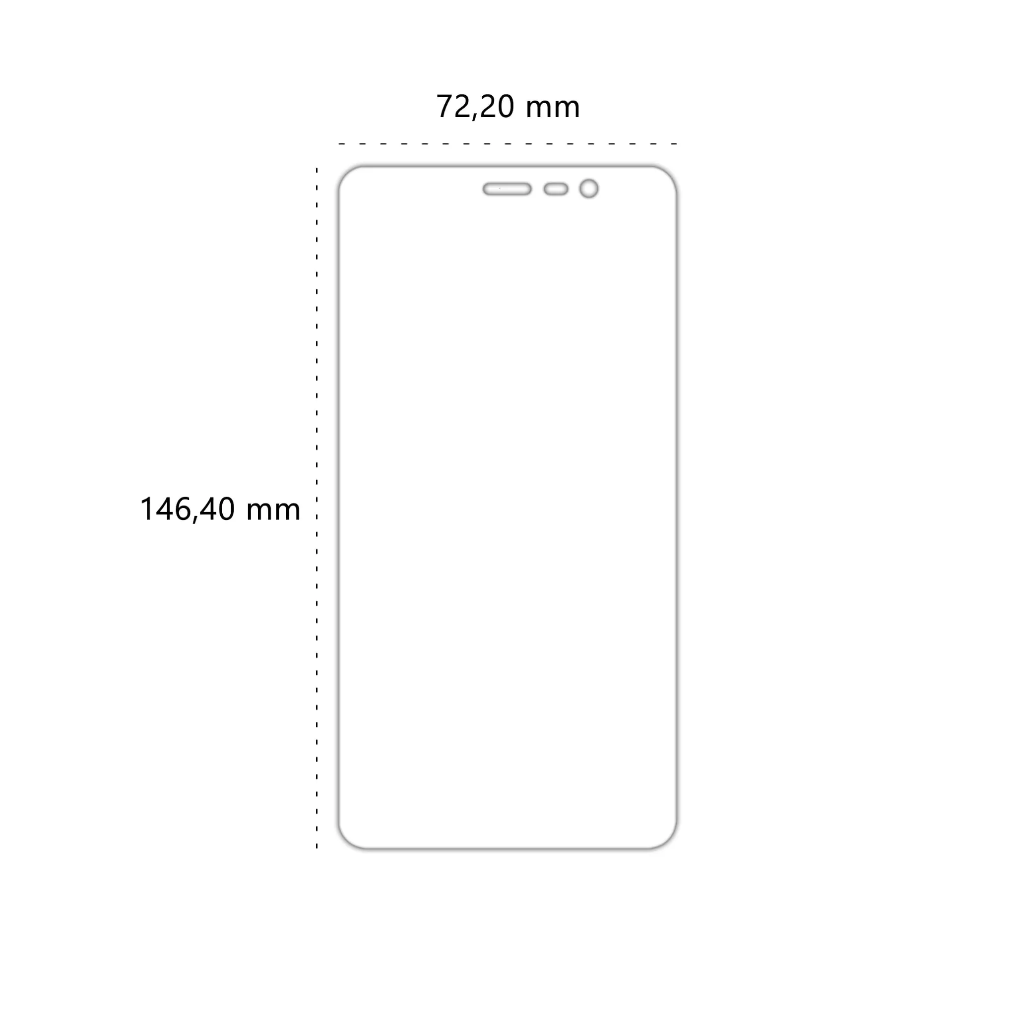 Wymiary szkła hartowanego Polski Banan BananShield do telefonu Xiaomi Redmi Note 3 Kenzo
