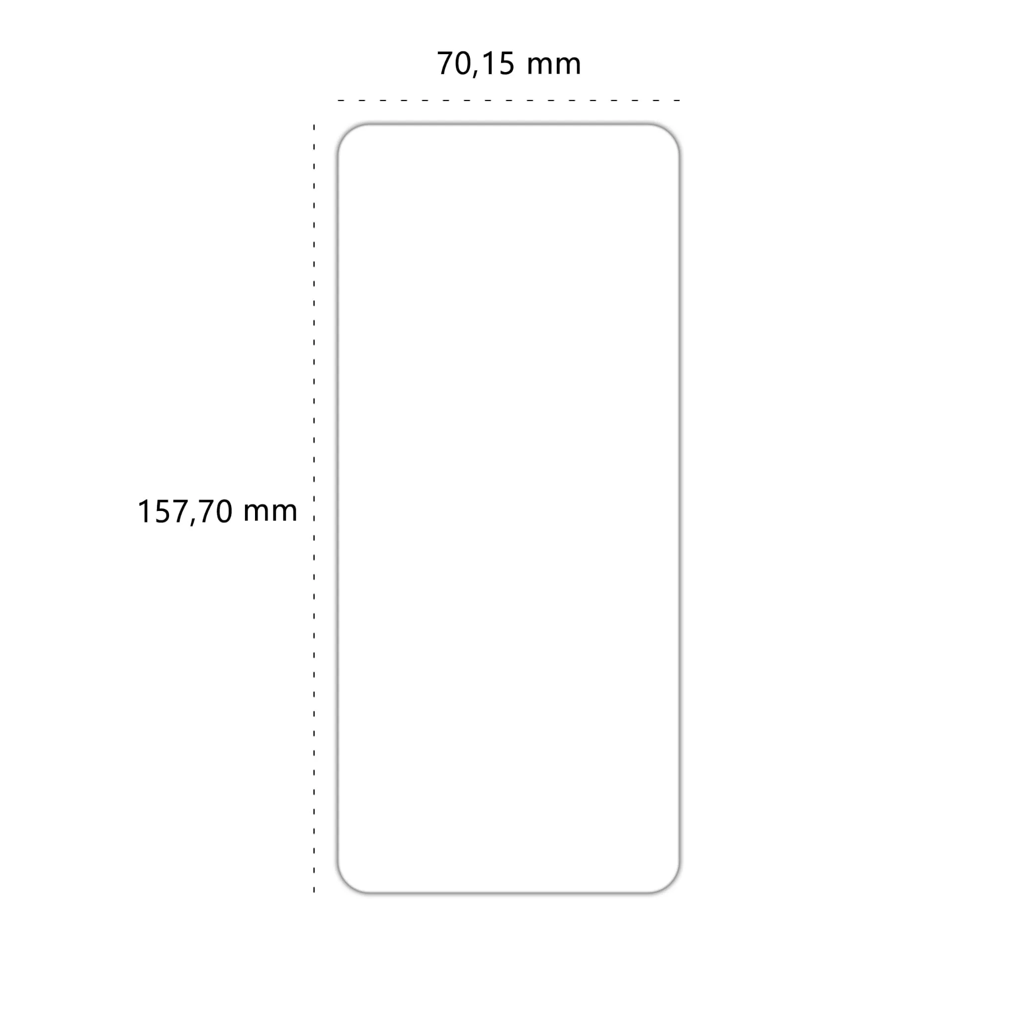 Wymiary szkła hartowanego Polski Banan BananShield do telefonu Xiaomi POCO X3 NFC / X3 Pro